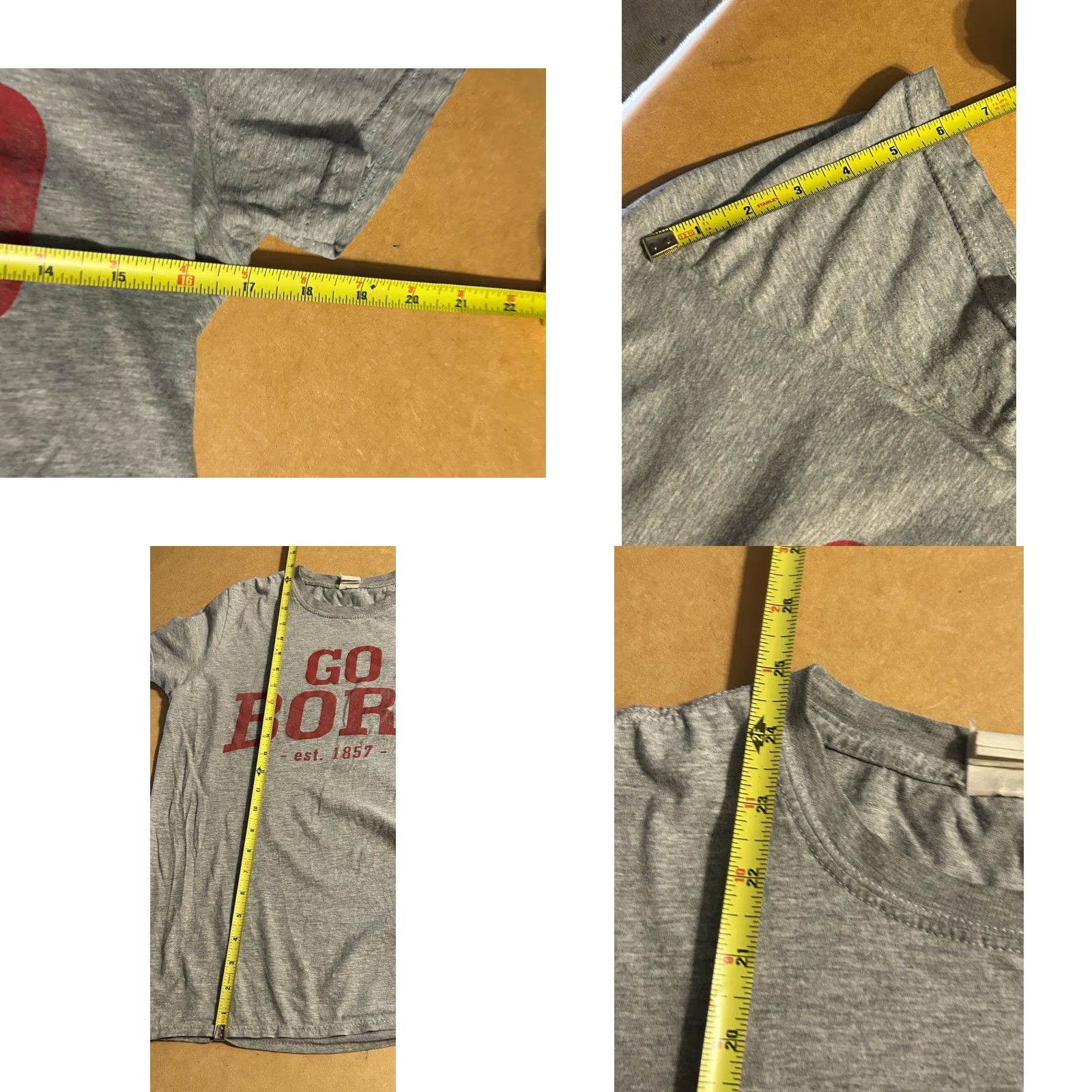 Gildan VINTAGE Edinboro University Shirt Women Small Short Sleeve Heather Gray Double Sided Size S / US 4 / IT 40 - 10 Thumbnail