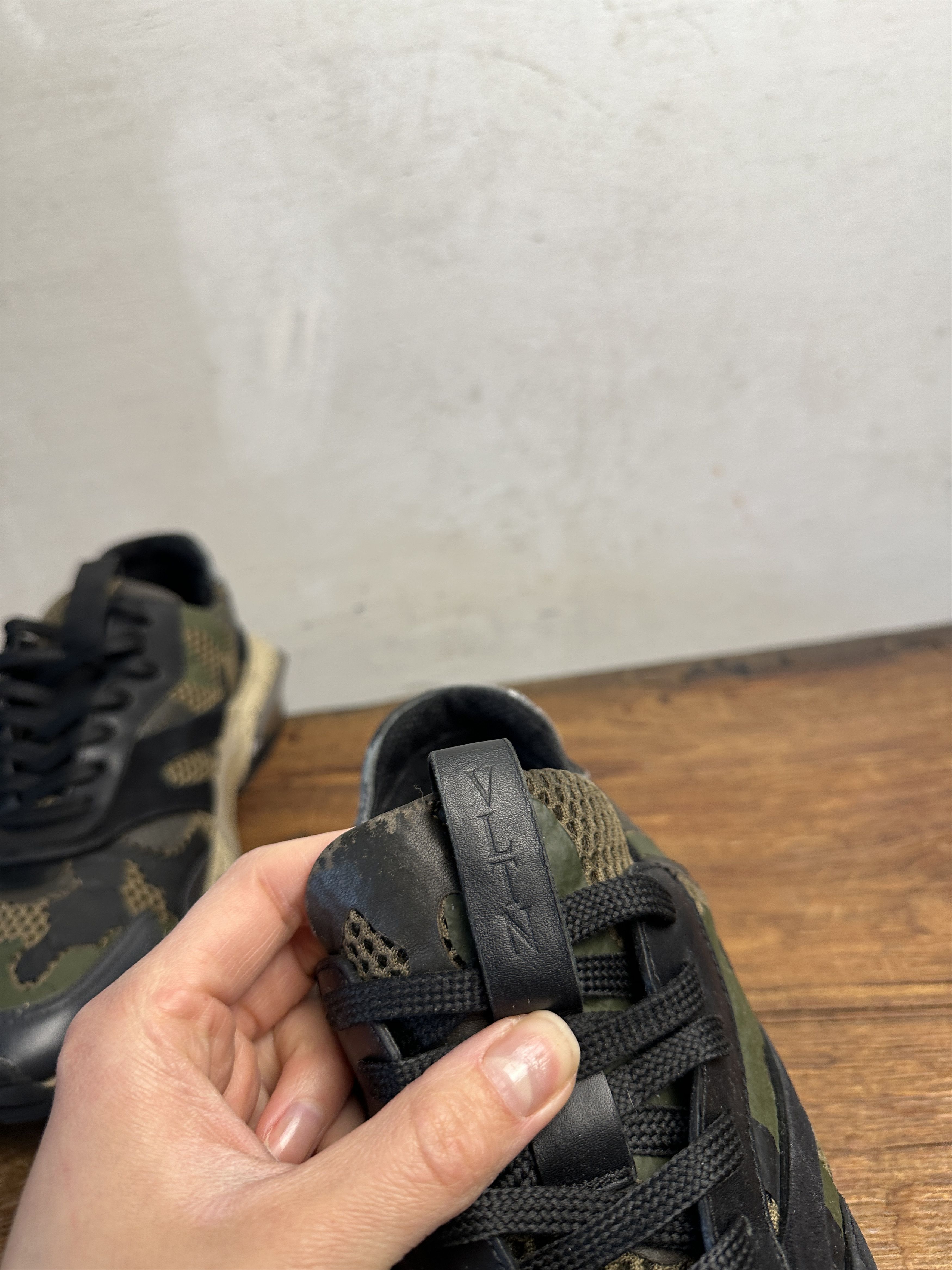 Valentino Valentino Bounce Camo Oversized Runner Green Sneakers Size US 10 / EU 43 - 8 Thumbnail