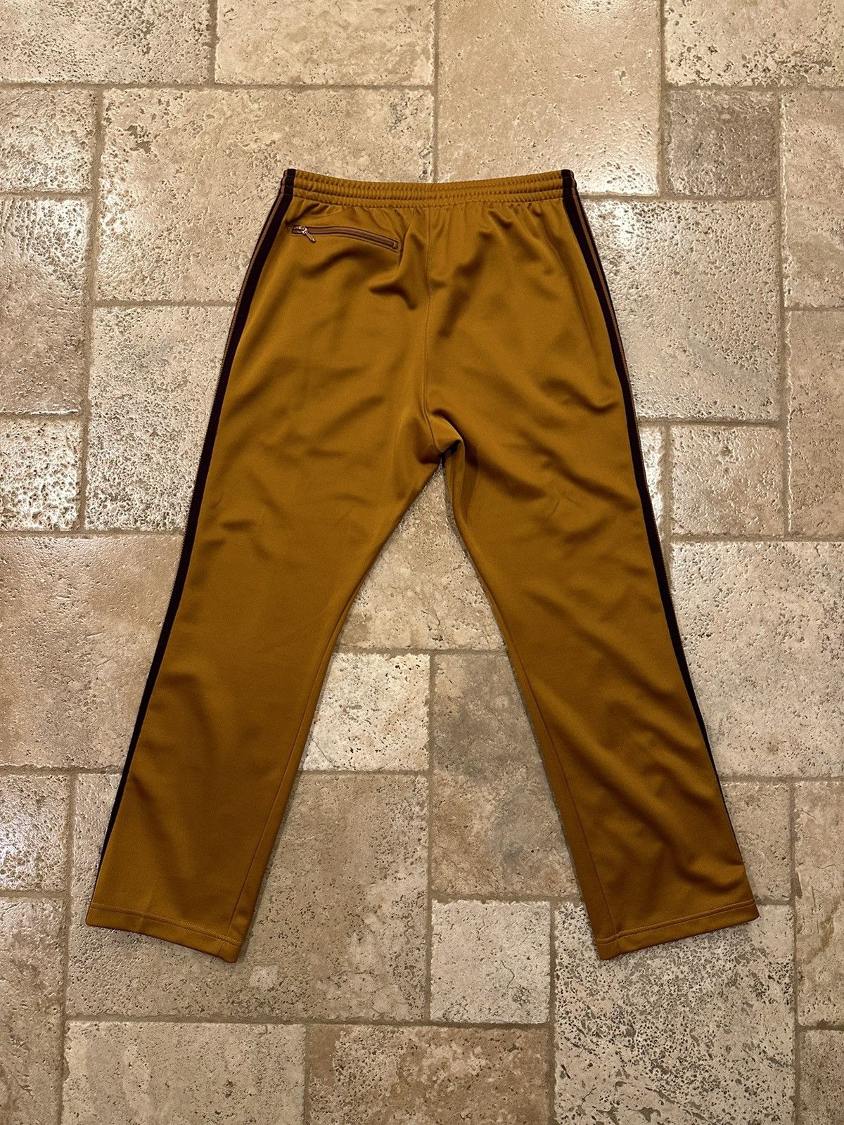 Needles Needles Yellow Gold / Purple Poly Smooth Narrow Track Pants Size US 32 / EU 48 - 2 Thumbnail
