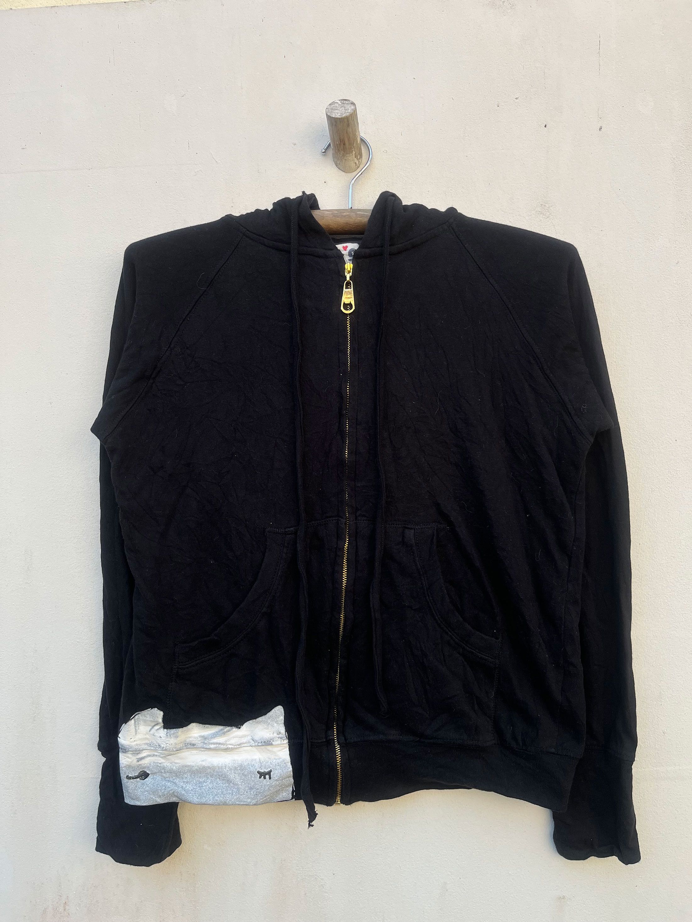 Cat's Tsumori Chisato Zipper Hooded Warm Sweater Hoodie