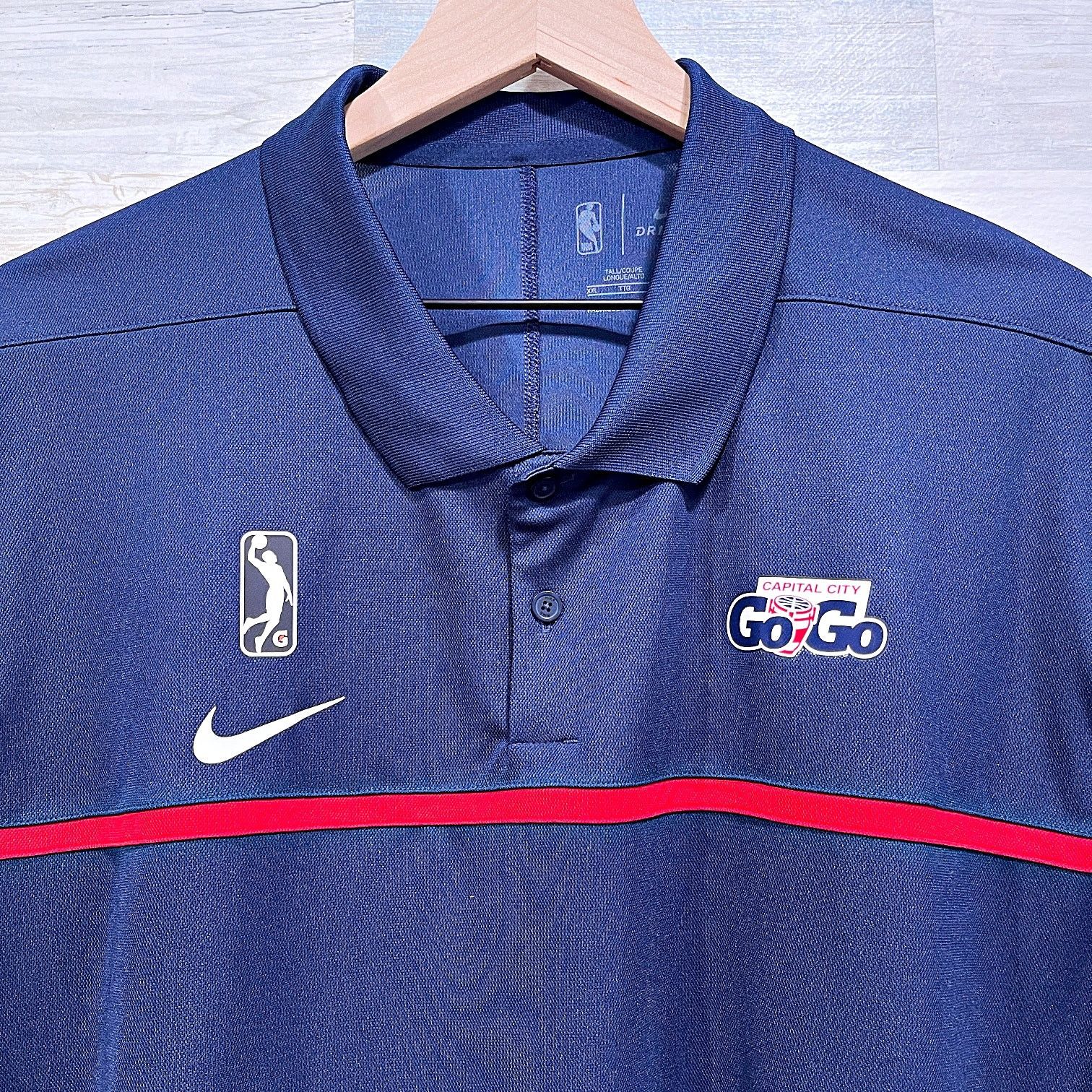 NBA × Nike Capital City Go-Go NBA G League Nike Polo Shirt Mens XXLT Size US XXL / EU 58 / 5 - 2 Thumbnail