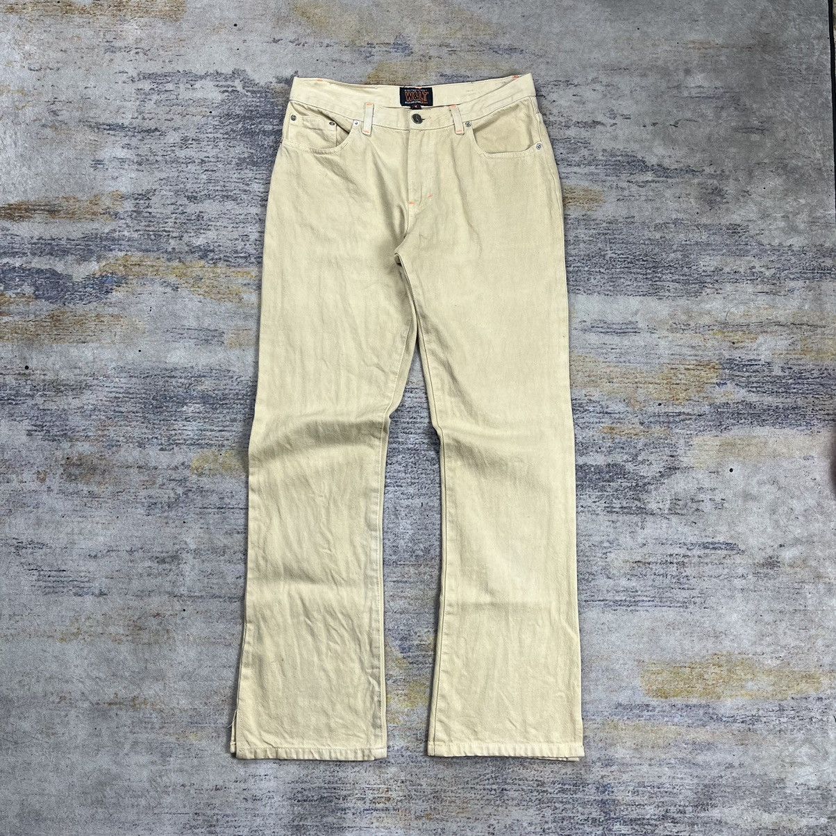 Walter Van Beirendonck Vintage archive W&LT Kiss The Future flared denim pants Size US 31 - 2 Thumbnail