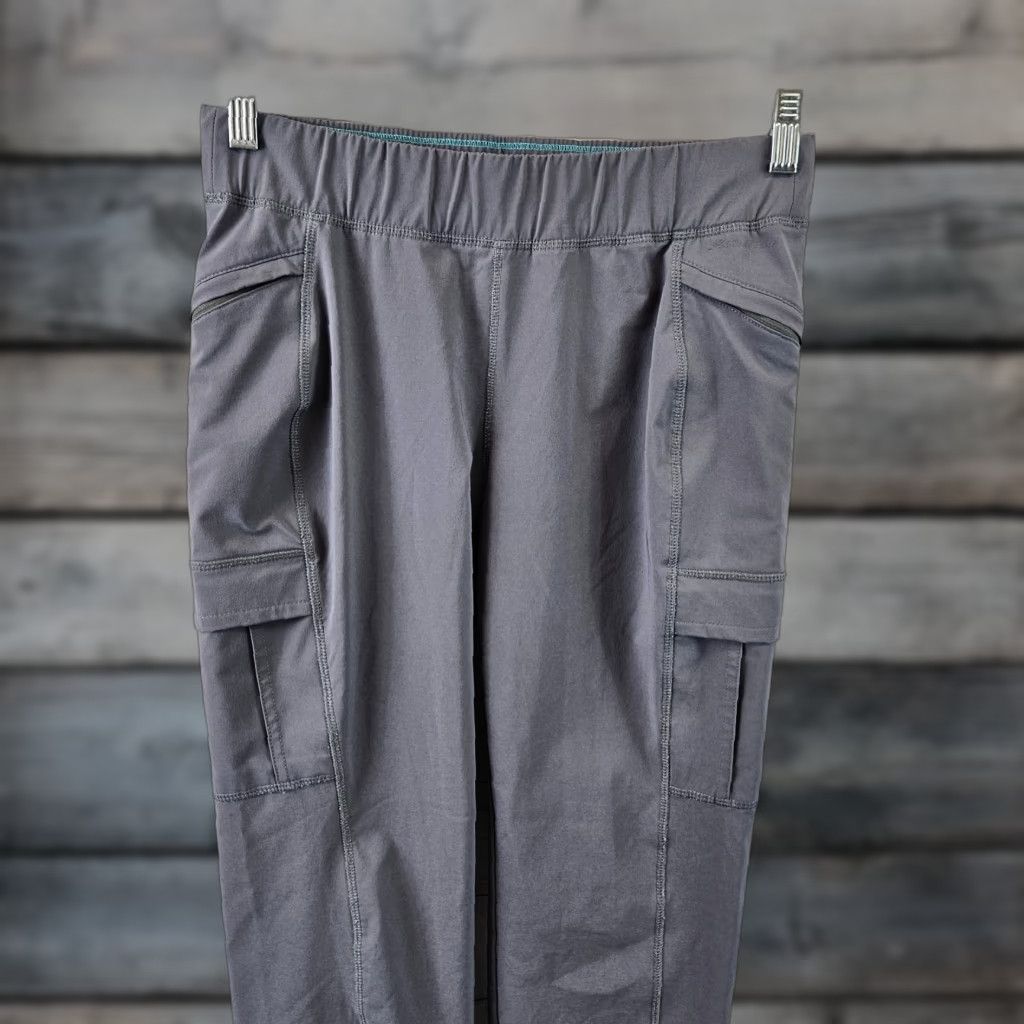 Eddie Bauer Eddie Bauer Womens Cropped Pants Sz 6 Gray Pull On Mid Rise Cargo Pockets Size 28" / US 6 / IT 42 - 1 Thumbnail
