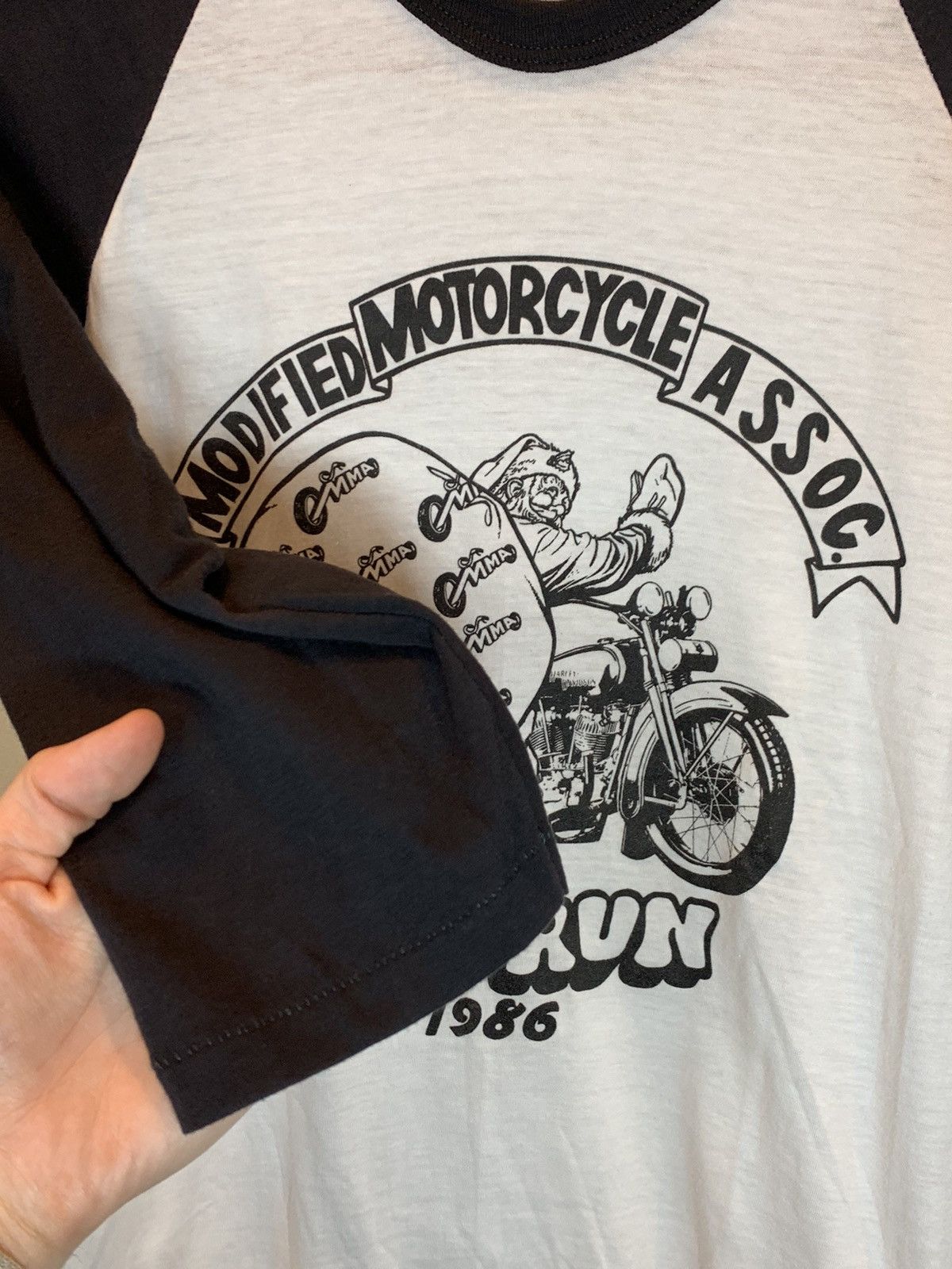 Vintage *RARE* Vintage 1986 Modified Motorcycle Toy Run Biker Shirt Size US M / EU 48-50 / 2 - 3 Thumbnail