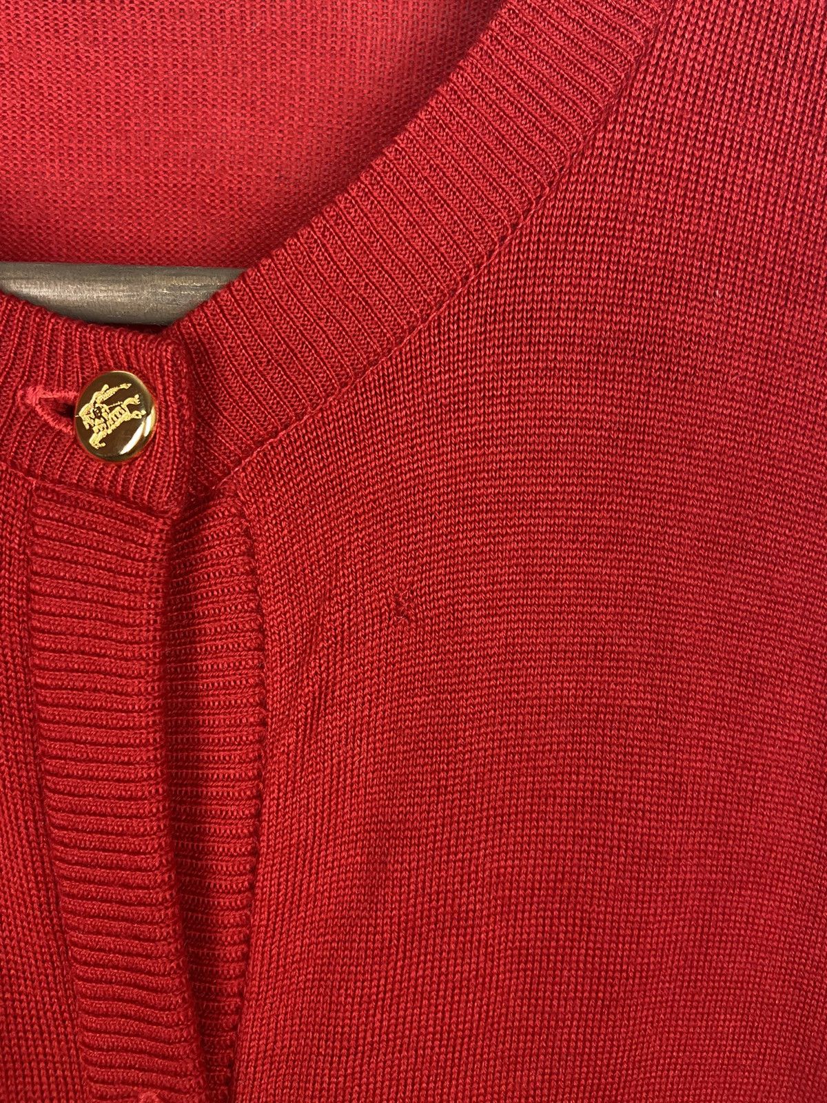 Burberry × Vintage Vintage Burberrys Wool Cardigan Gold Buttons Knitwear Size L / US 10 / IT 46 - 8 Thumbnail