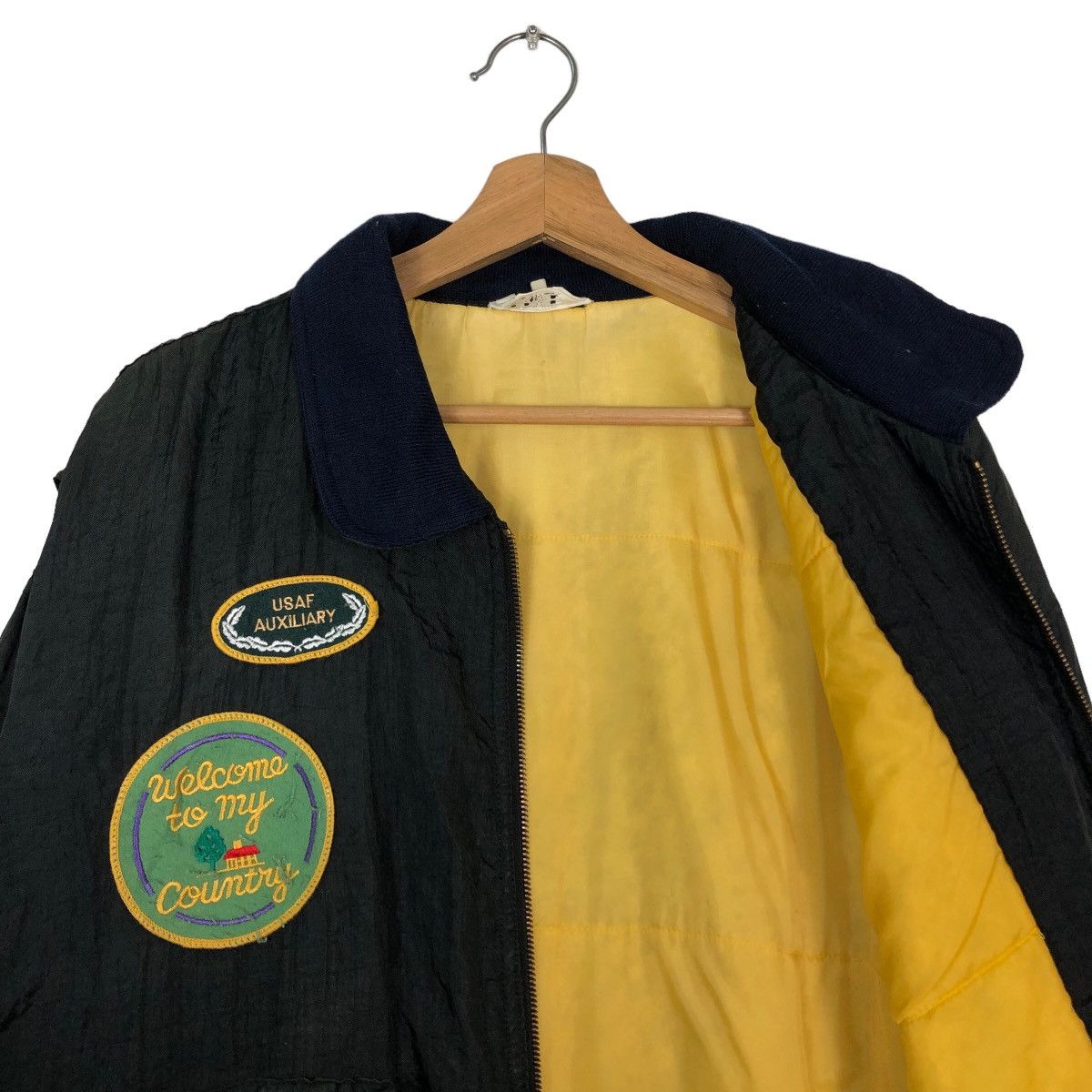 Japanese Brand 🔥90’s VintageBomber Jacket Fockey Nature Big Logo Team Size US M / EU 48-50 / 2 - 11 Thumbnail
