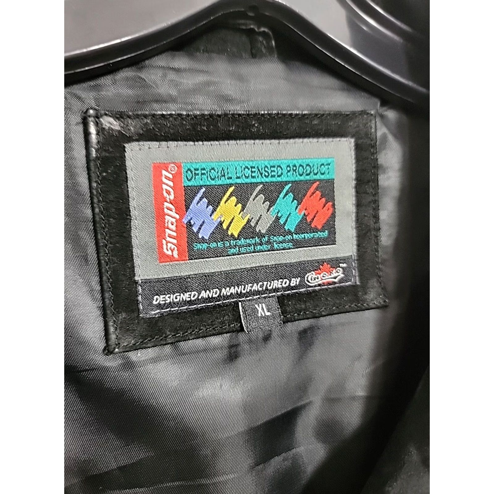Vintage Snap-On Tools Black Suede Leather Jacket 2008 Tools Edition Mens XL Bomber Jacket Size US XL / EU 56 / 4 - 2 Thumbnail