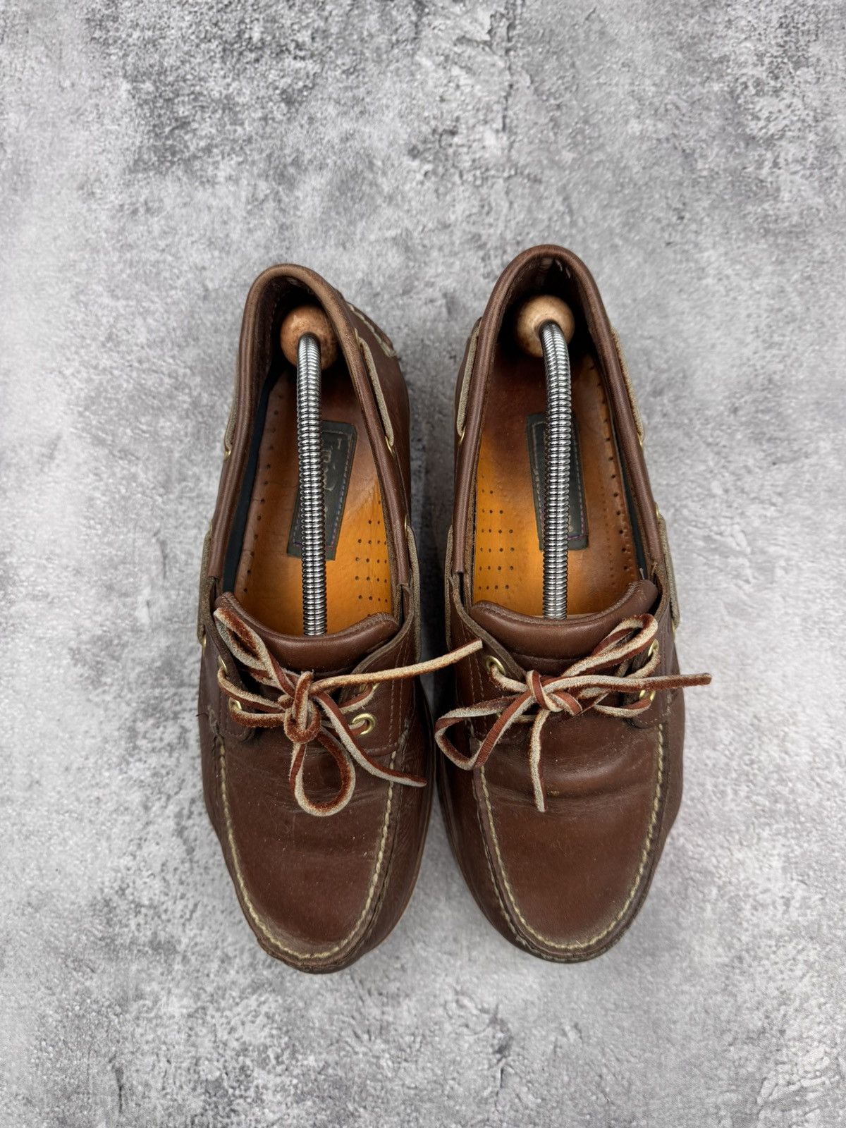 Timberland Timberland Boat Shoes Brown Leather Men Size 42 Size US 9 / EU 42 - 3 Thumbnail