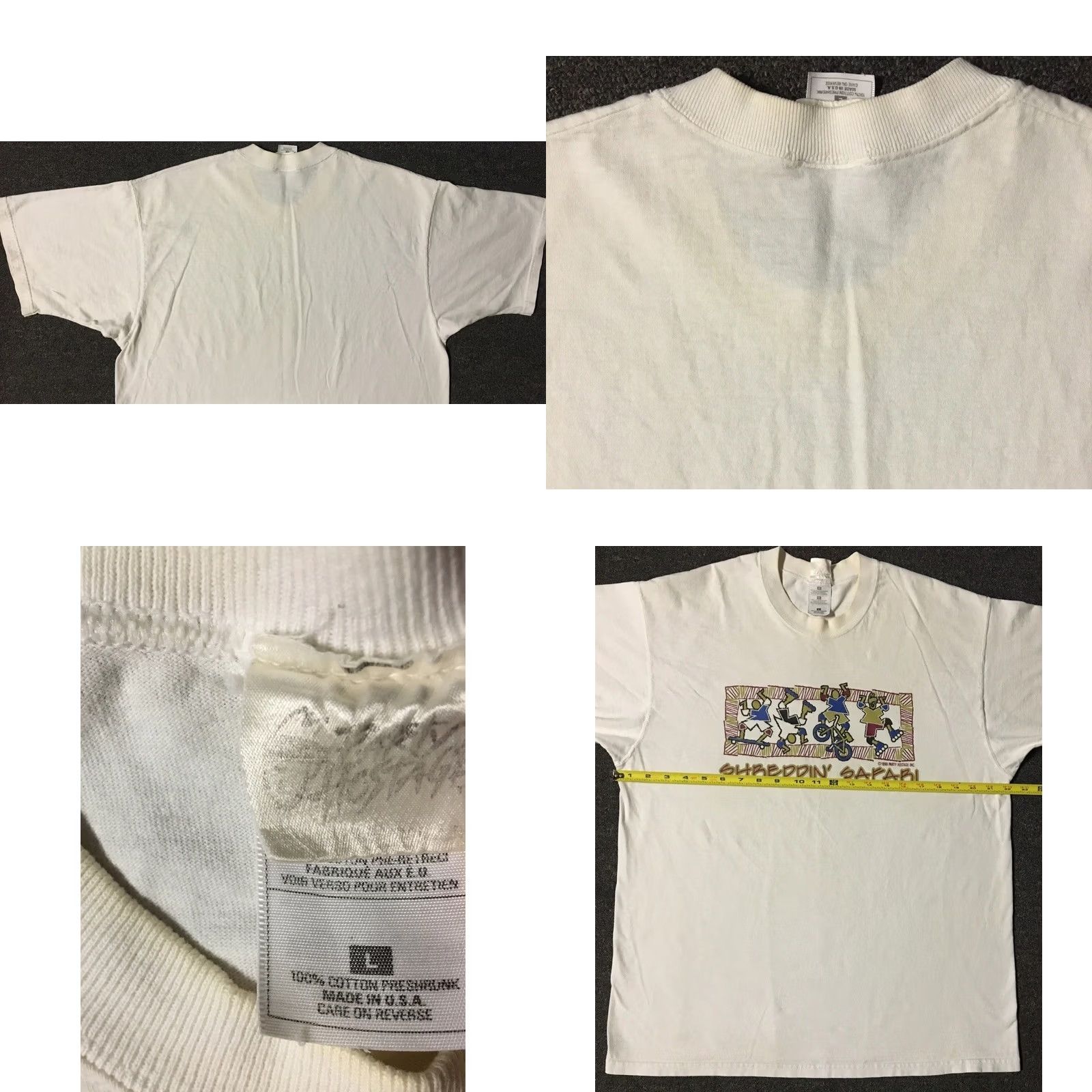 Quiksilver VINTAGE Quiksilver Shirt Men L White Graphic Tee 90s Surf Beach Biker Grunge Y2K Gotcha Ocean Pacific Hurley Ocean USA USA Size US L / EU 52-54 / 3 - 9 Thumbnail