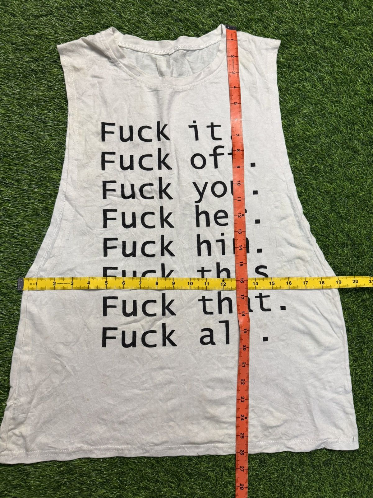 If Six Was Nine assorted tahirt - f**k sleevless Size US S / EU 44-46 / 1 - 5 Thumbnail