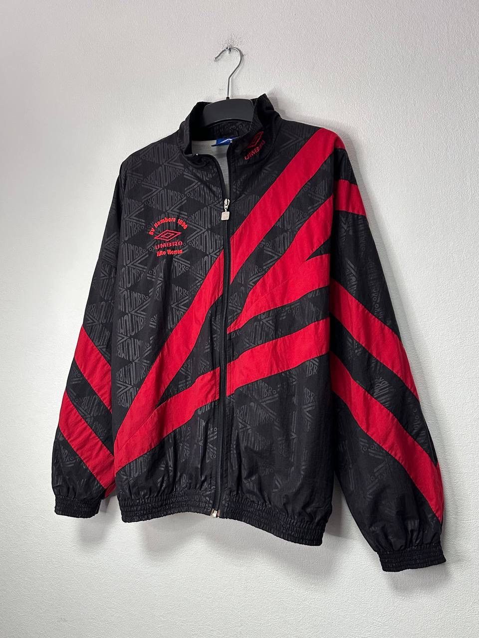 Umbro Vintage Umbro Track Jacket SV Hamborn 1890 Black Red L 90s Size US L / EU 52-54 / 3 - 2 Thumbnail