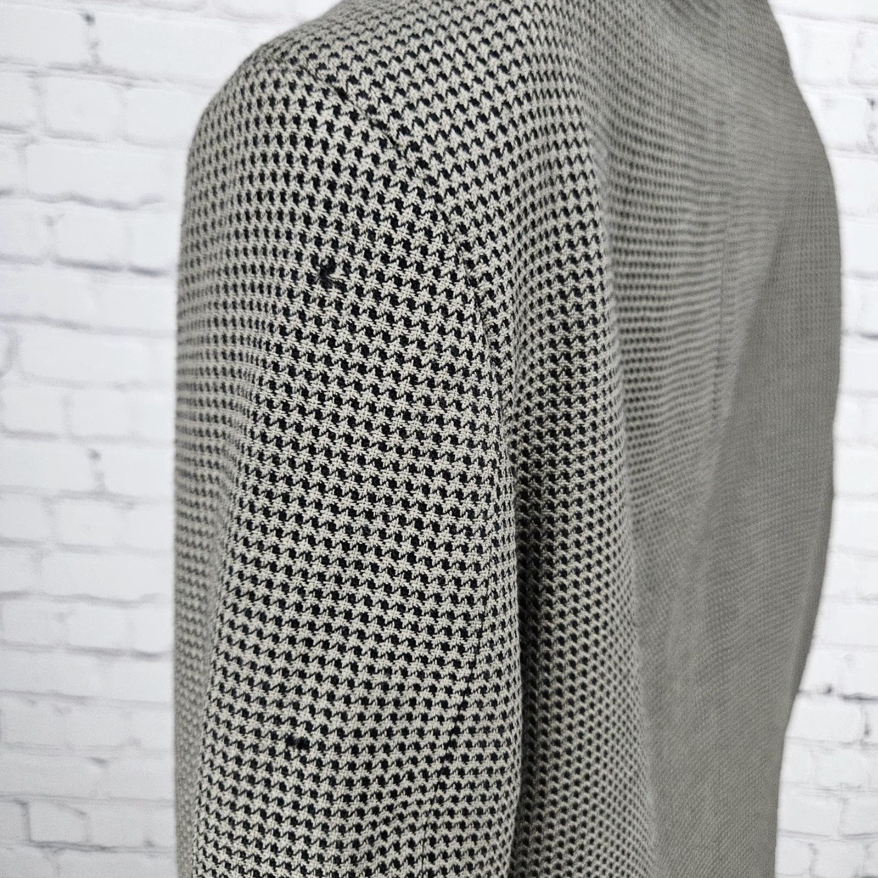 Albert Nipon Albert Nipon Brown Black 100% Wool Double Breasted Peak Blazer Sport Coat 42R Mens Jacket Shirt? Size 42R - 6 Thumbnail