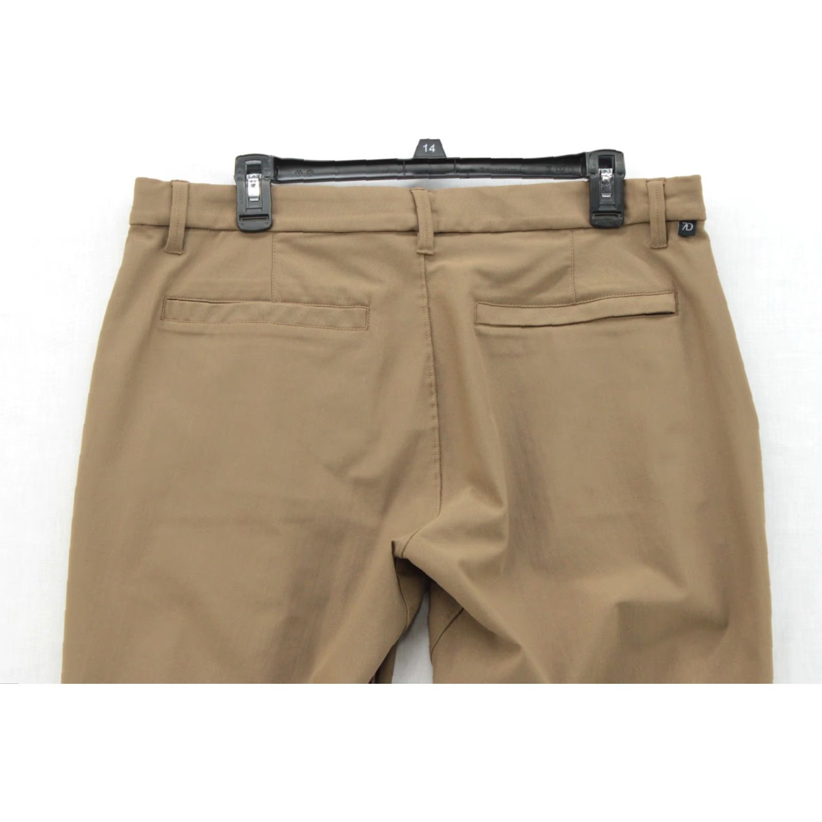 Vintage 7 Diamonds Infinity Chino Pants Mens 36x26 Dark Tan Brown Performance Slim Fit Size US 36 / EU 52 - 6 Thumbnail