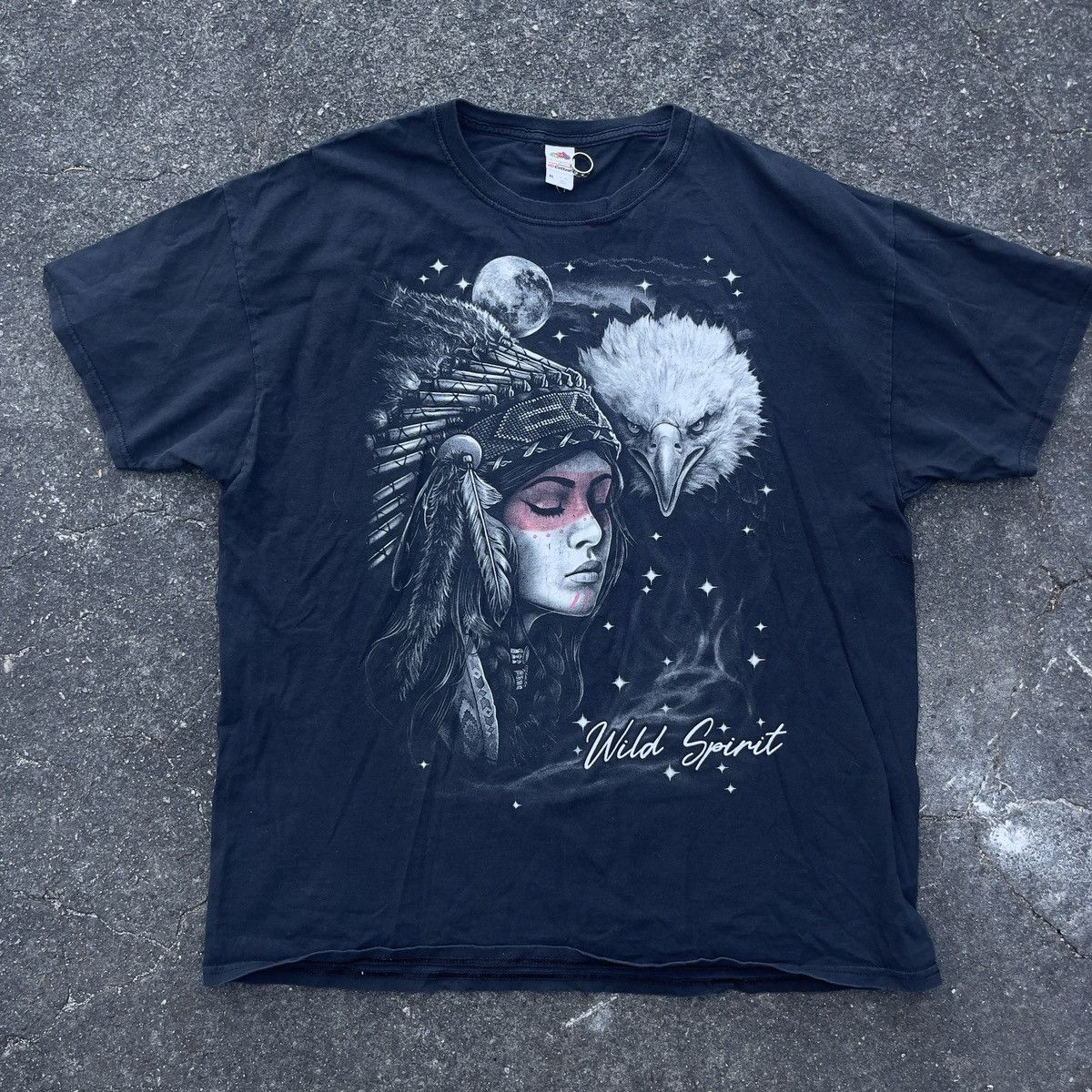 Fruit Of The Loom × Vintage Vintage WILD SPIRIT Fruit of the Loom Shirt Size US XL / EU 56 / 4 - 1 Thumbnail