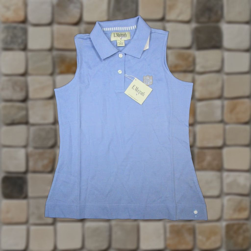 Vintage E.Magrath Polo Shirt Mens Small Blue Cotton Football New NFL Logo Polo Mens S Blue Cotton Football E.Magrath Size US S / EU 44-46 / 1 - 1 Thumbnail