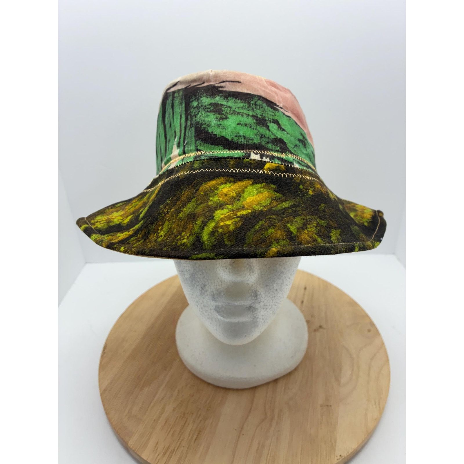 Other The Canopy — Upcycled Waxed Cotton Bucket Hat, Tropical Size ONE SIZE - 1 Thumbnail