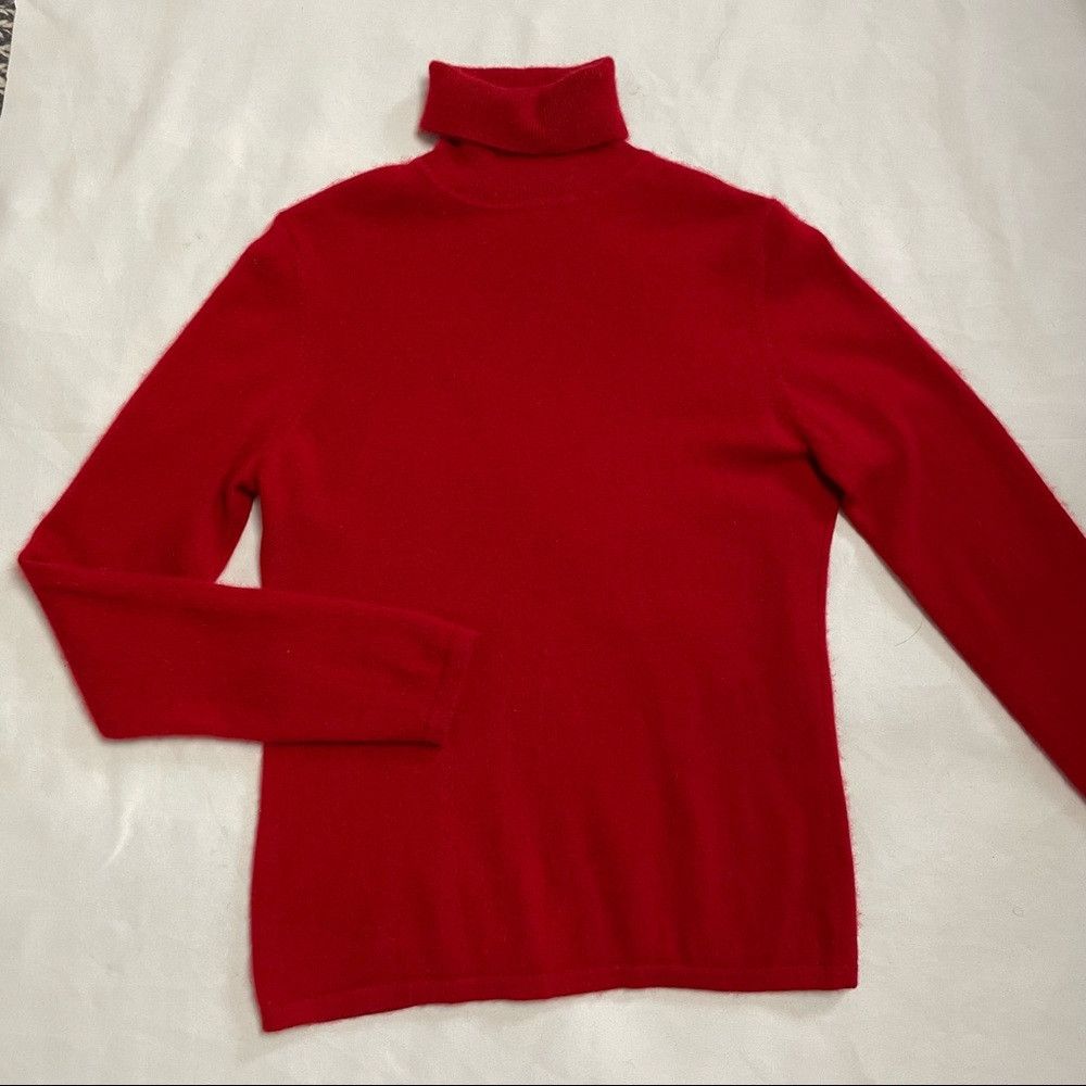Other Charter Club Cashmere Red Turtleneck Sweater Size M Size M / US 6-8 / IT 42-44 - 7 Thumbnail