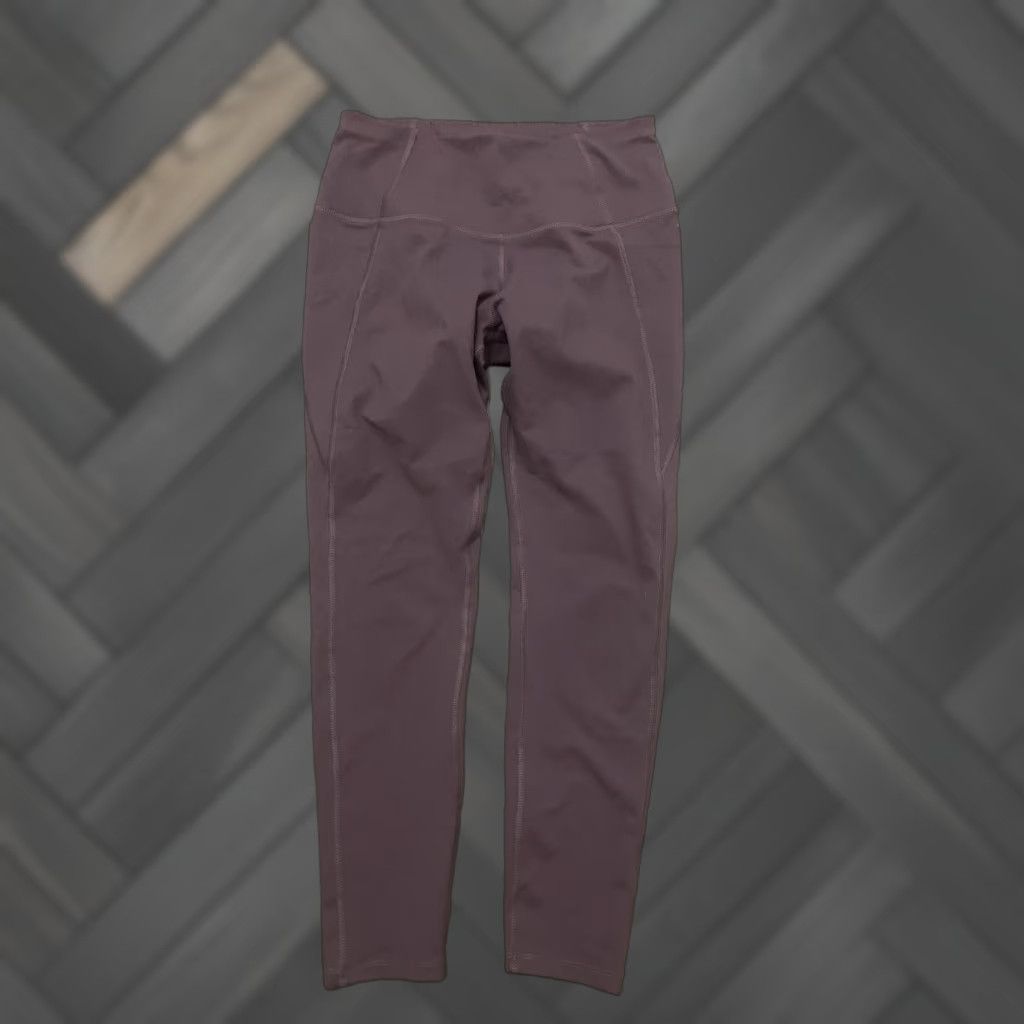 Layer 8 Layer8 Leggings Women’s SMALL Quick Dry Activewear Pull On Violet Athletic Gym Size 28" / US 6 / IT 42 - 1 Thumbnail