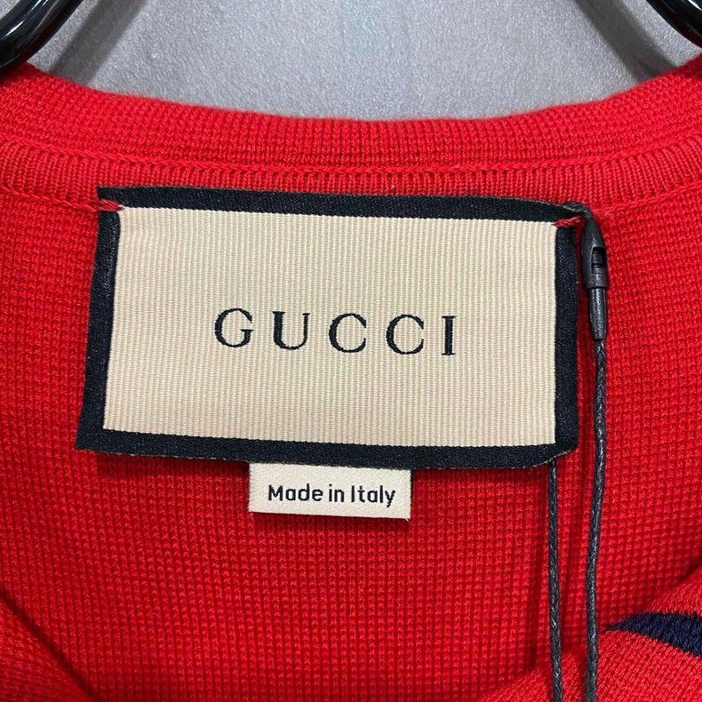 Gucci Red Striped Short Sleeve Top by Gucci-2505 Size XXS / US 00 / IT 34 - 4 Thumbnail
