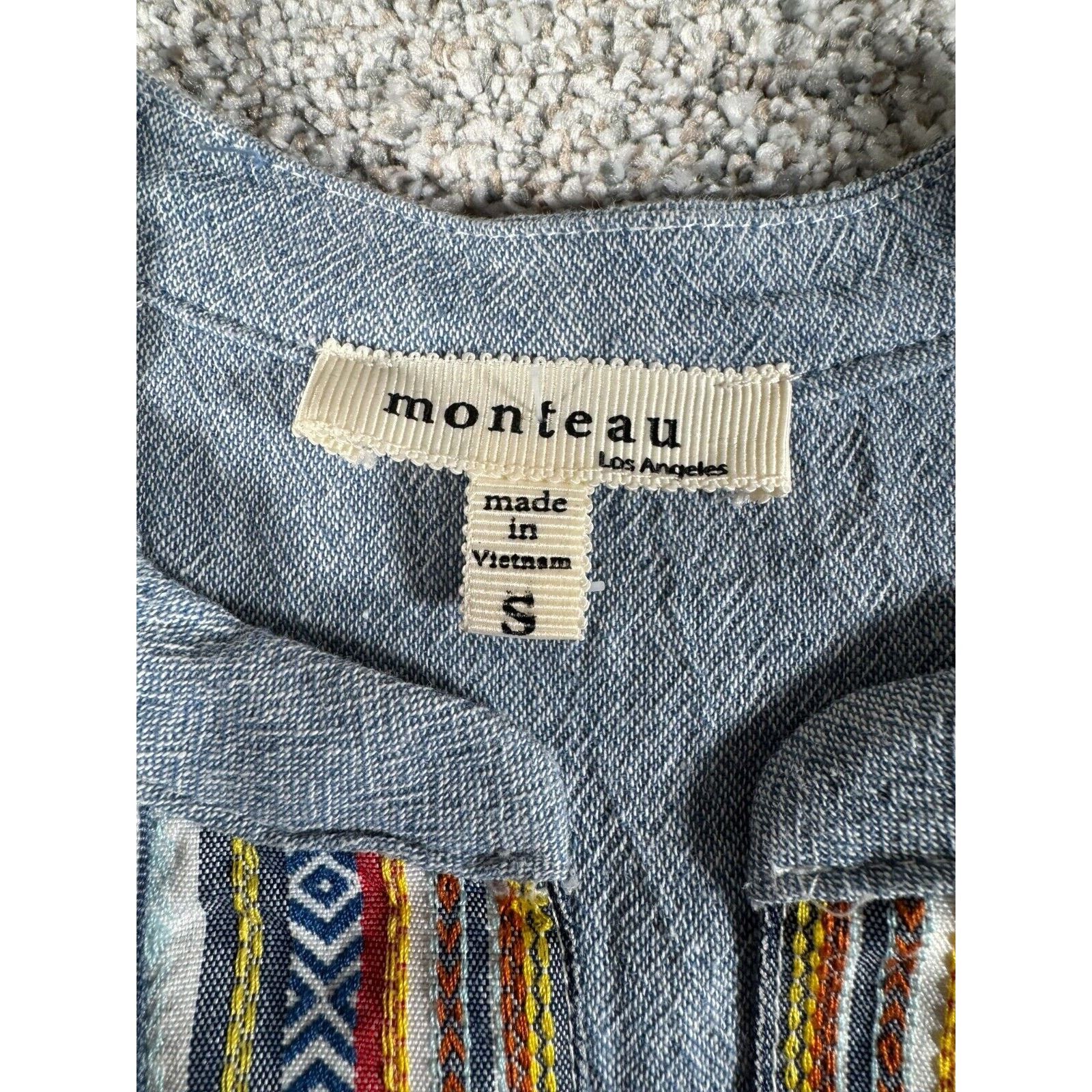 Other Monteau Dress Women Small Cottagecore Prairie Geometric Boho Size S / US 4 / IT 40 - 4 Thumbnail