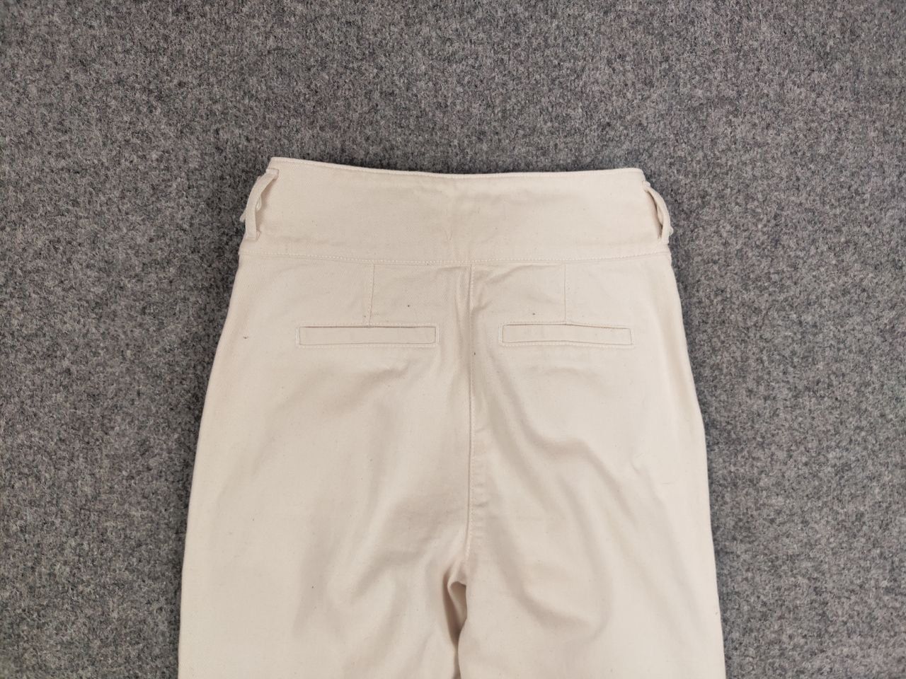 Sezane Sezane Paris Design Beige Denim Jeans with belt Size 34" / US 12 / IT 48 - 10 Thumbnail