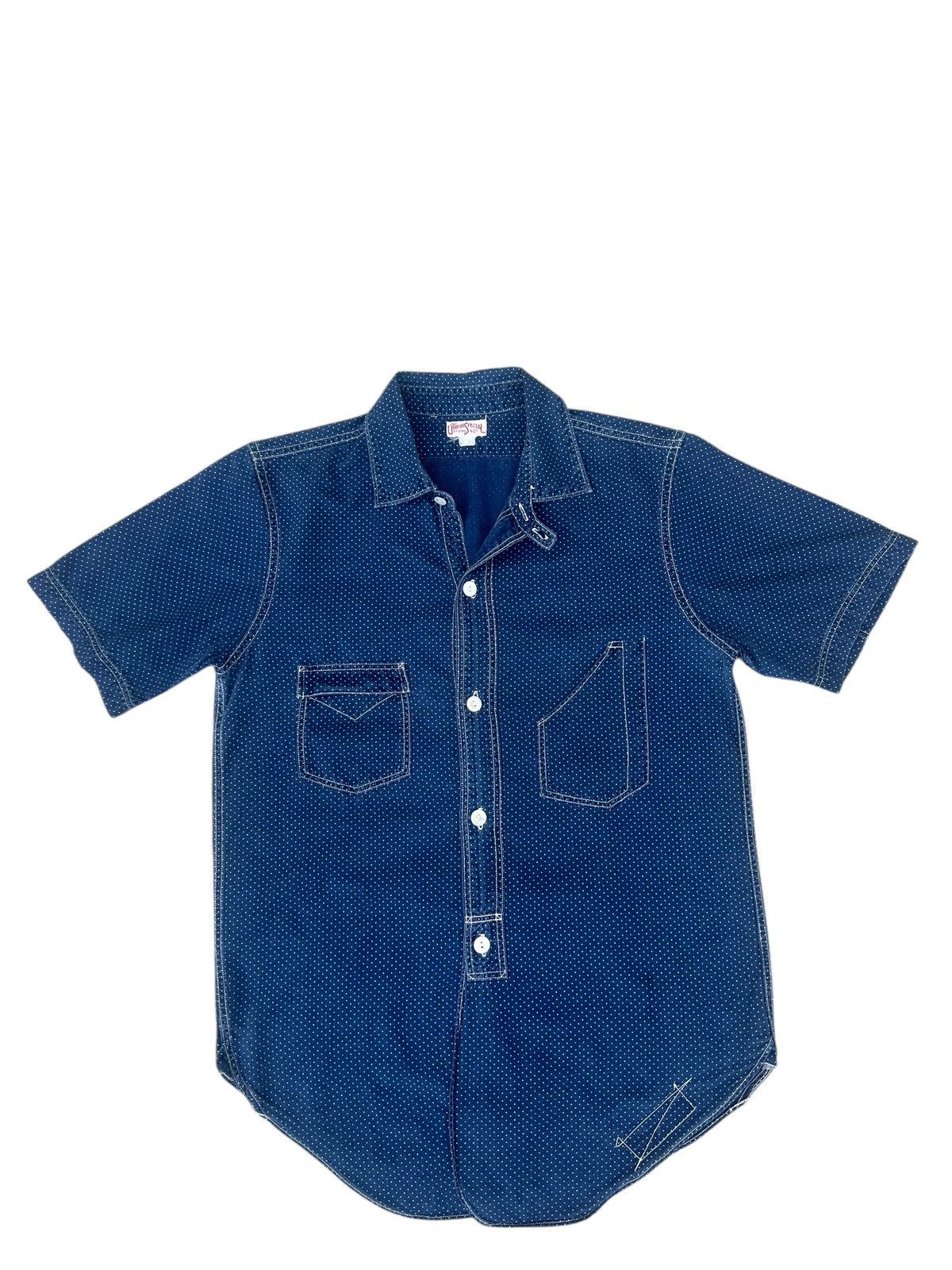 Freewheelers Freewheelers Union Special Dot Stifel Indigo Work Shirt Size US S / EU 44-46 / 1 - 1 Thumbnail
