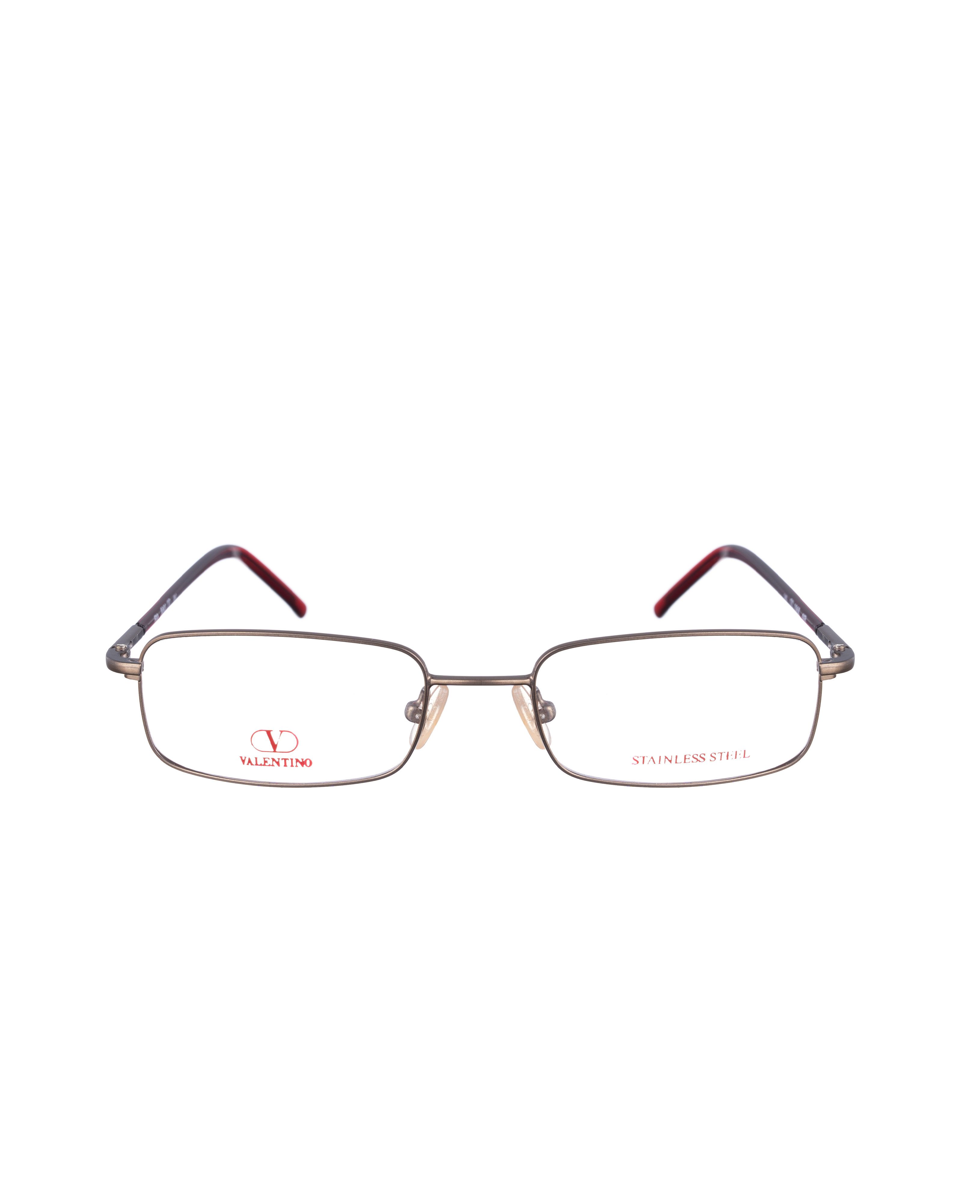 Valentino 00s Brown and Bloody Red Thin Glasses