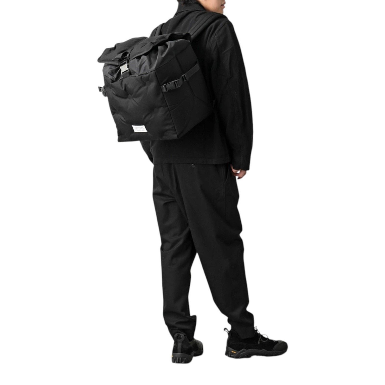 Maison Margiela Glam Slam Numbers Patch Canvas Backpack Black - New $2050 Size ONE SIZE - 2 Thumbnail