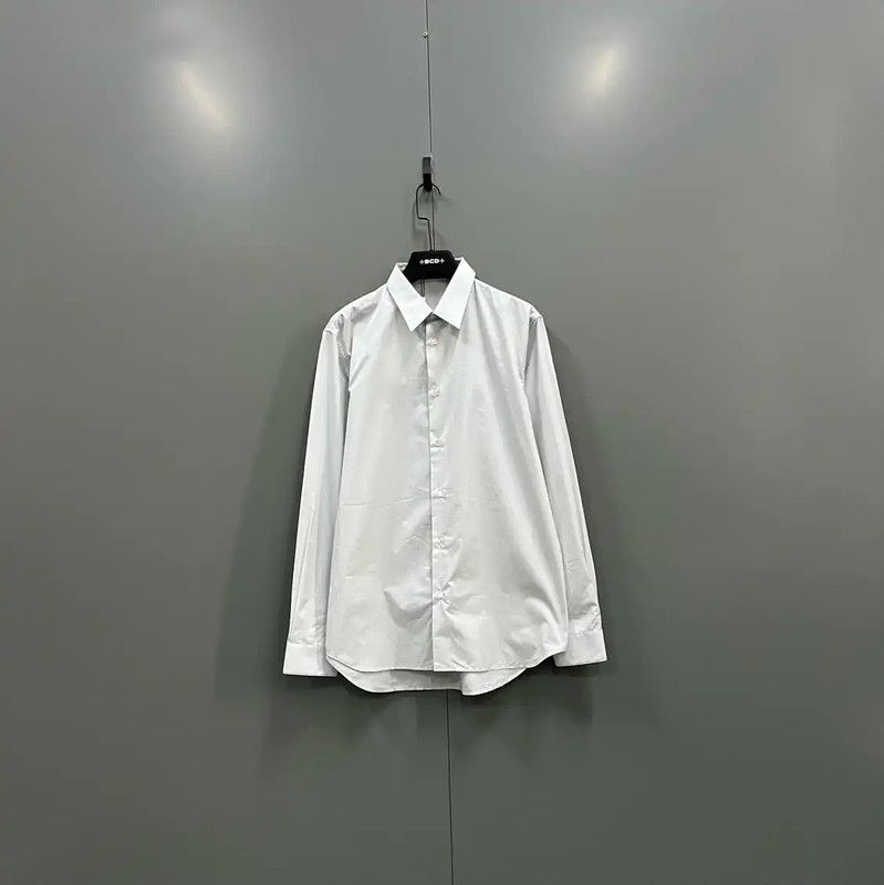 Dior Dior White Cotton Long Sleeve Shirt 0089 Size US M / EU 48-50 / 2 - 1 Thumbnail