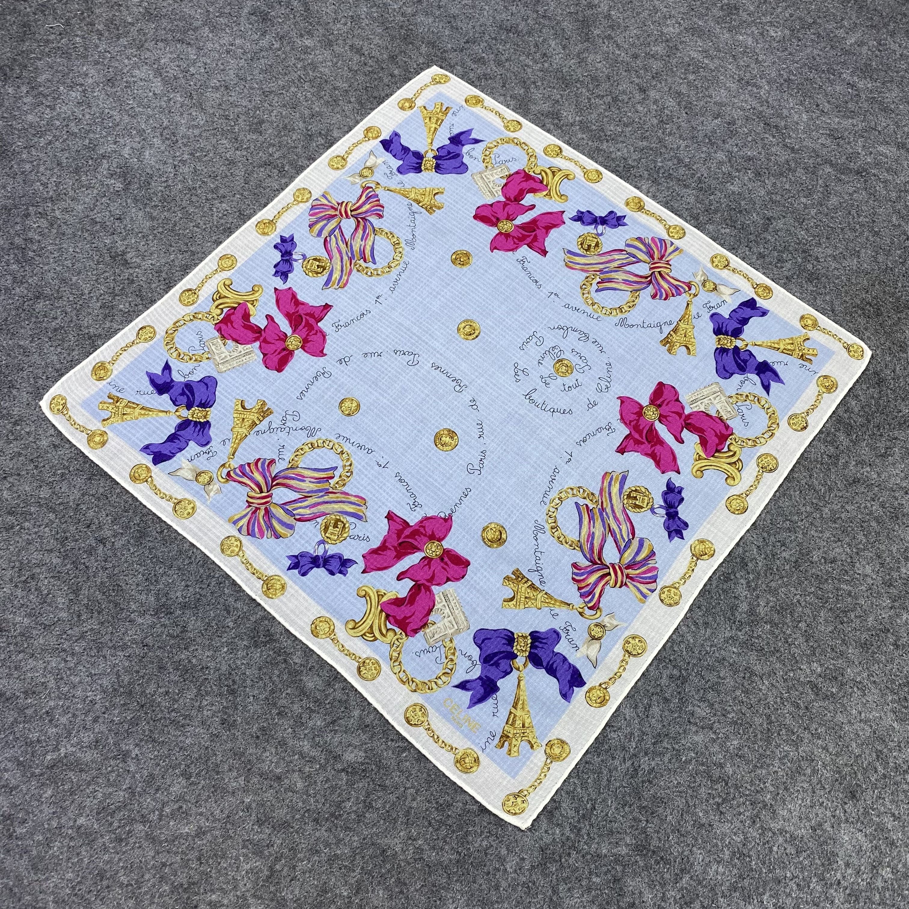 Celine Celine Handkerchief Neckerchief Bandana-B1988 Size ONE SIZE - 4 Thumbnail