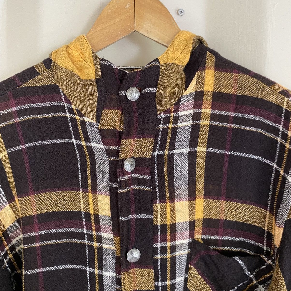 Vintage Indian Motorcycle plaid hoodie shirt Size US M / EU 48-50 / 2 - 14 Thumbnail