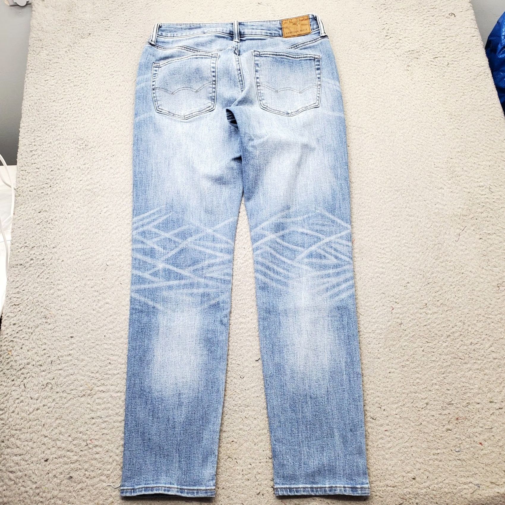 American Eagle Outfitters American Eagle Jeans Mens 30x32 Blue Denim AirFlex+ Temp Tech Comfort Skinny Leg Shirt Size US 30 / EU 46 - 2 Thumbnail