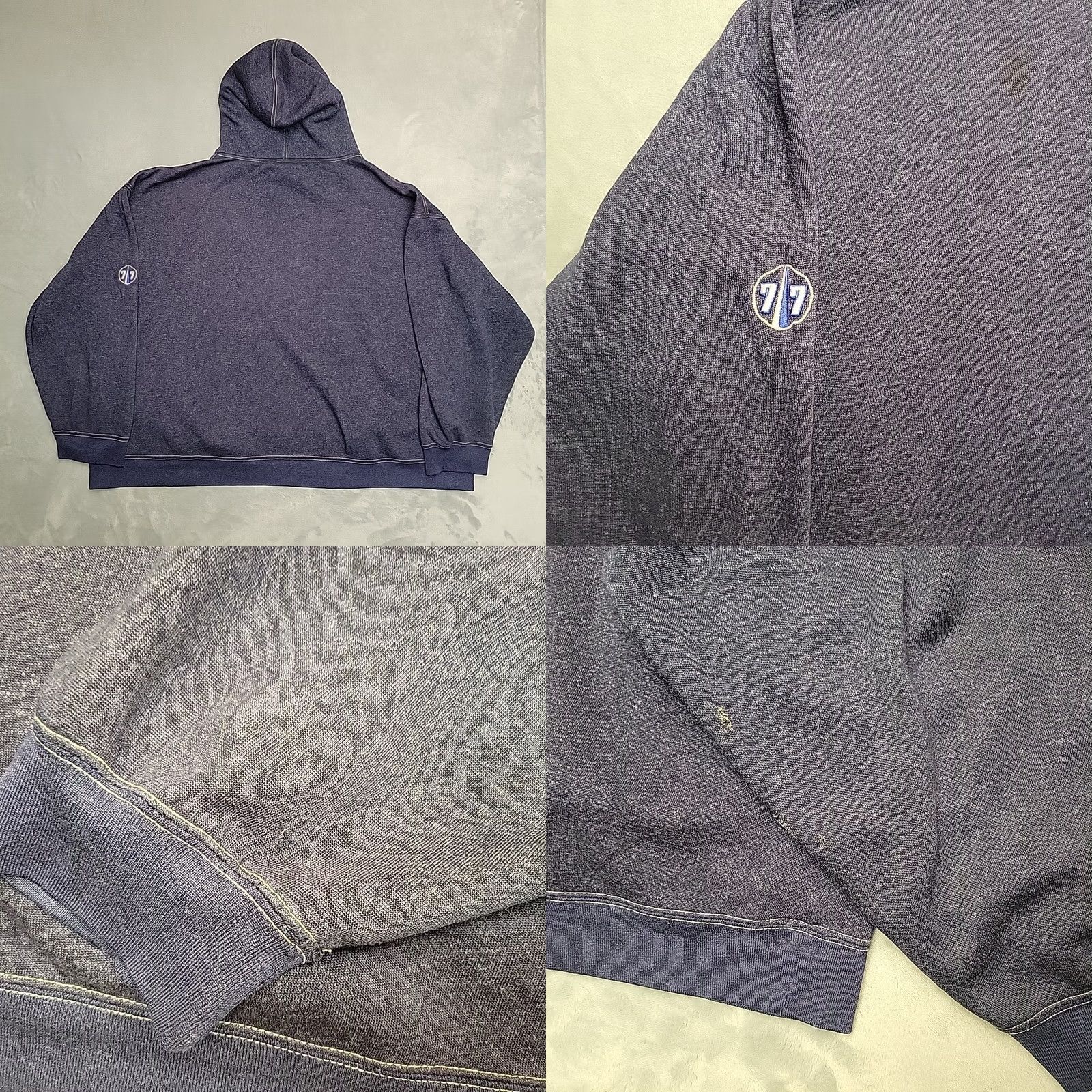 Bugle Boy VINTAGE Bugle Boy Hoodie XL Blue Hooded Pullover Fleece Sweatshirt Cropped Y2K Mens Size US XL / EU 56 / 4 - 8 Thumbnail