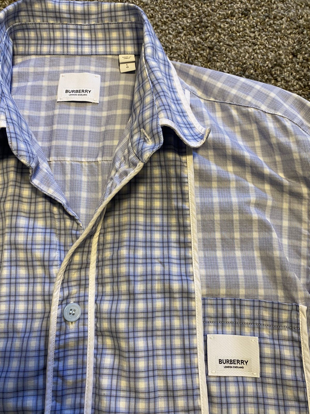 Burberry Button up Burberry Size US L / EU 52-54 / 3 - 2 Thumbnail