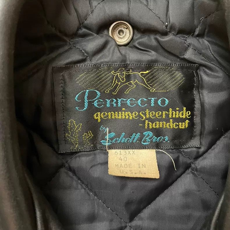 Schott Schott 613xx cable-stayed motorcycle leather jacket Size US XXS / EU 40 - 3 Thumbnail