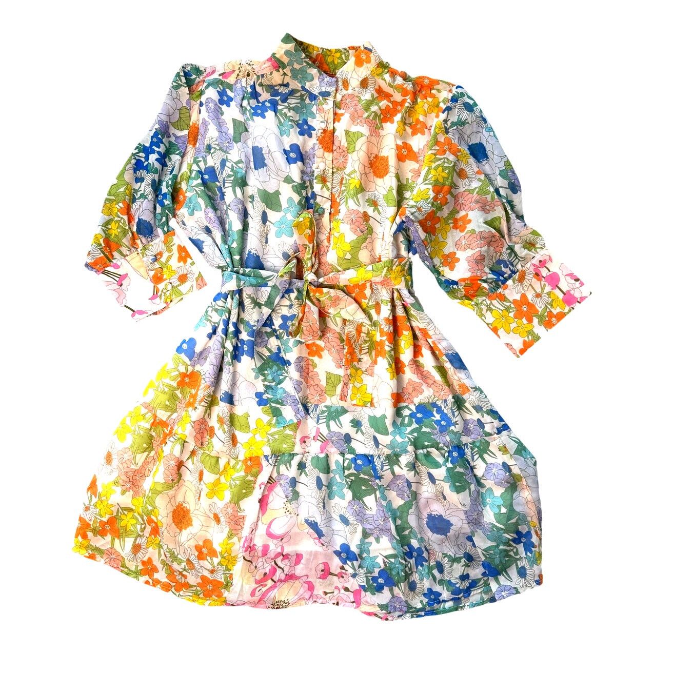 Other BOHO Floral Dress Arthur Jane Claire Large Retro Hippie Size L / US 10 / IT 46 - 1 Thumbnail