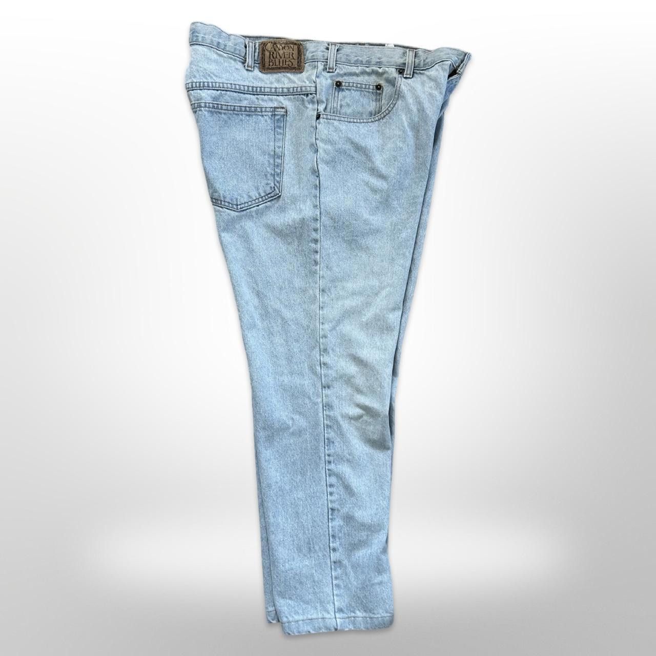 Vintage Vintage Light Wash Faded Straight Leg Jeans - 38x30 Size US 38 / EU 54 - 2 Thumbnail
