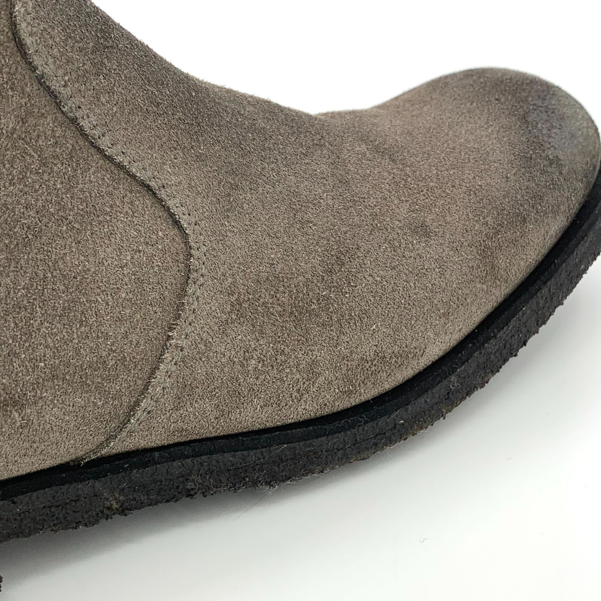 Prada Prada Gray Suede Zipper Mid-Calf Boots (Size 40) Size US 10 / IT 40 - 4 Thumbnail