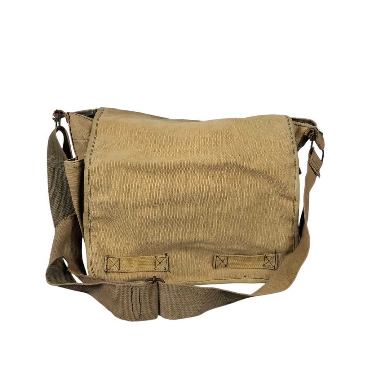 Military Worker Sling Bag Duck Canvas Buzz Ricksons in Brown, Men's