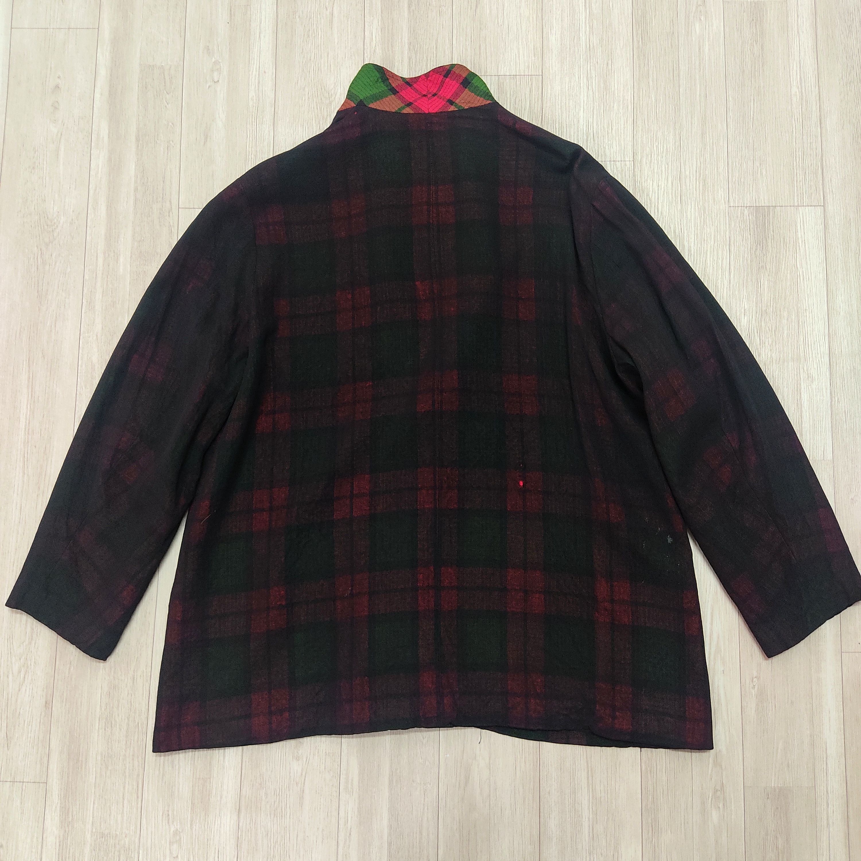 Yohji Yamamoto YOHJI YAMAMOTO Madras Checkers Wool Rayon Blazer Jacket Size US L / EU 52-54 / 3 - 18 Thumbnail
