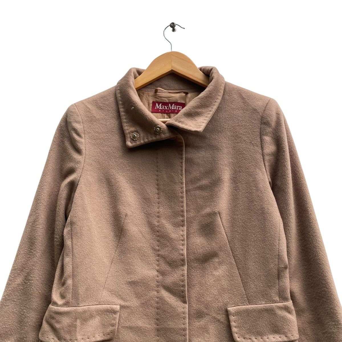 Autumn Cashmere × Max Mara 💥Vintage MaxMara Studio Wool Jacket Size M / US 6-8 / IT 42-44 - 3 Thumbnail