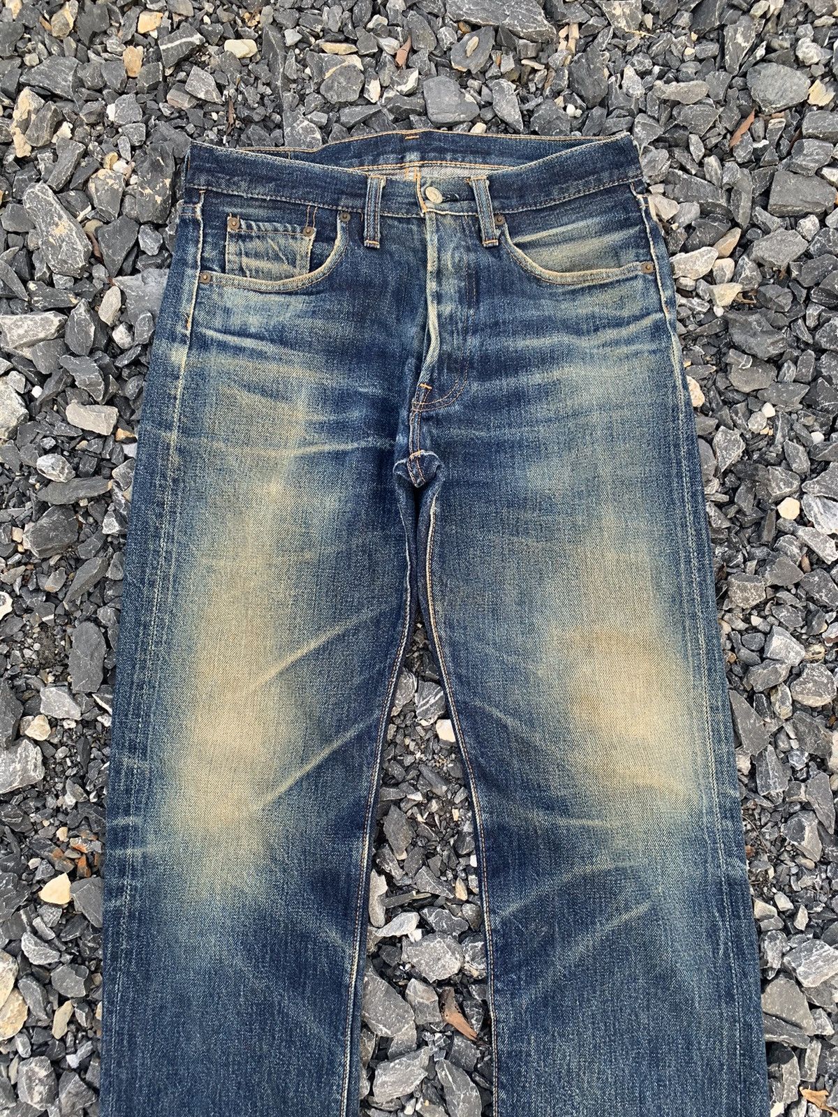 Denime VINTAGE DENIME SELVEDGE RUSTY JAPANESE DISTRESSED DENIM Size US 30 / EU 46 - 8 Thumbnail
