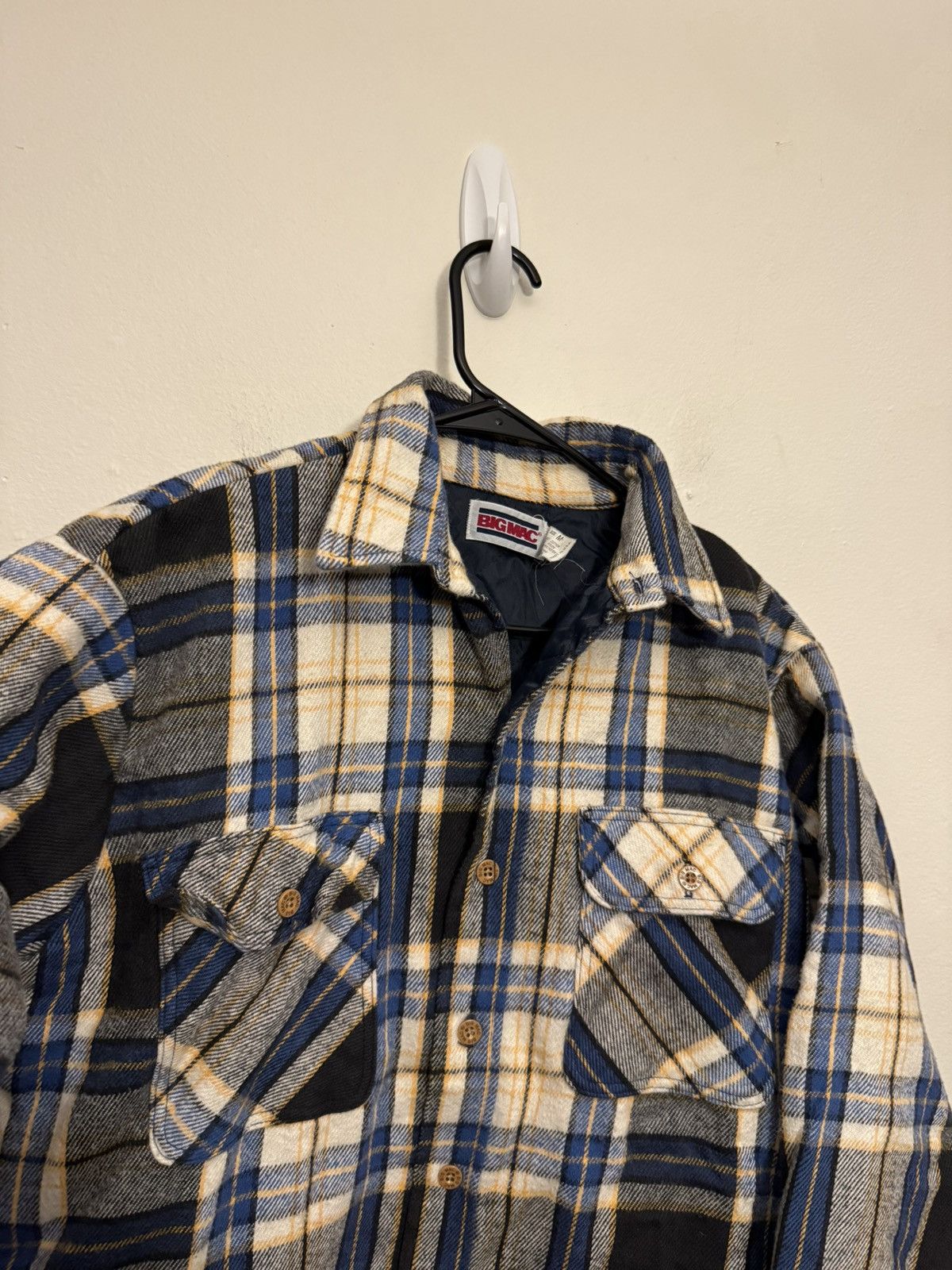 Vintage (M) BEAUTIFUL FADED VINTAGE Yellow Flannel Button Up Shirt Size US M / EU 48-50 / 2 - 4 Thumbnail