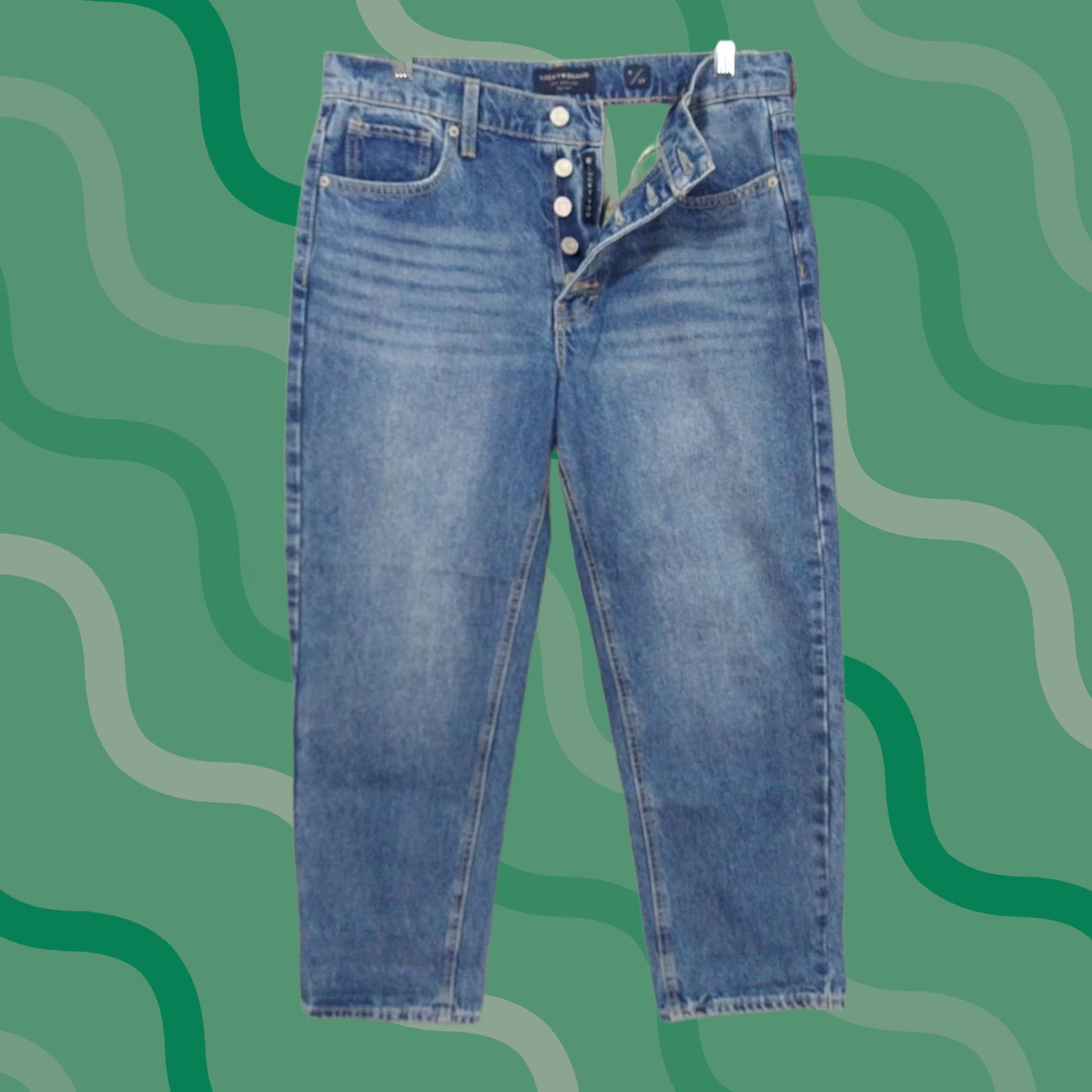 Lucky Brand Lucky Brand Jeans Womens Blue Denim Mid Rise Relaxed Fit Button Fly 8/29 Size 30" / US 8 / IT 44 - 1 Thumbnail