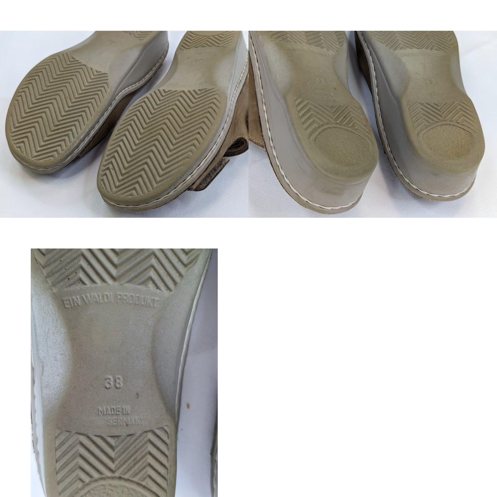 Vintage Finn Comfort Sandals Women US 8 EU 38 Cream Leather Comfort Hook Loop Walking Shoes Slide Casual Summer Size US 8 / IT 38 - 10 Thumbnail