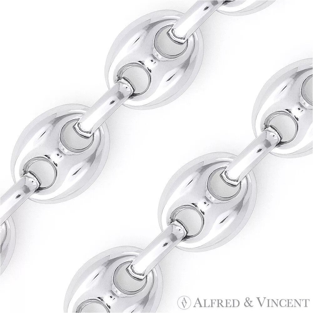 Other 7.1mm Puffed Marina / Mariner Link Chain Necklace Size ONE SIZE - 2 Thumbnail