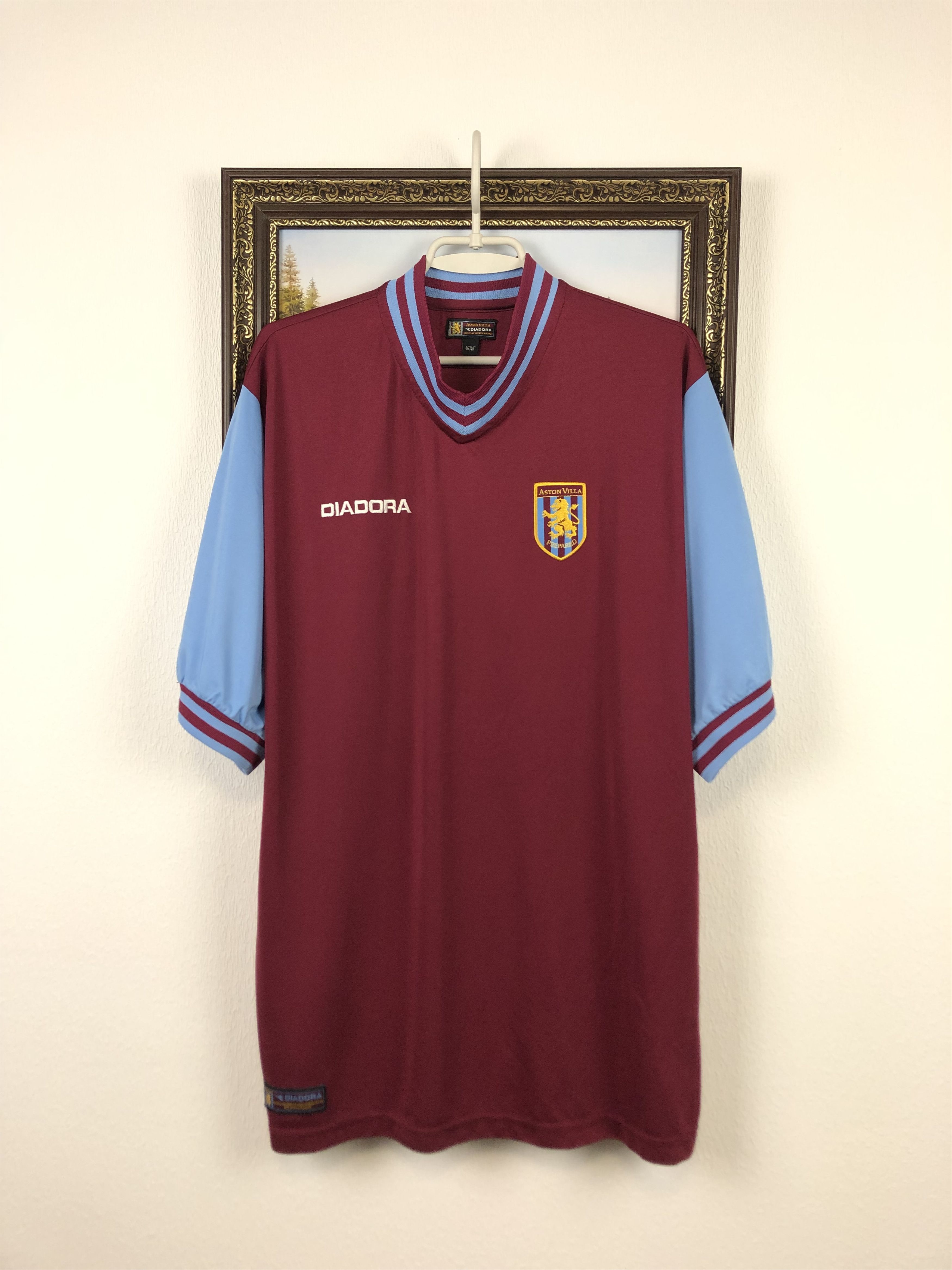 Vintage Aston Villa Home football shirt 2002 Soccer Jersey Rare Size US XL / EU 56 / 4 - 1 Thumbnail