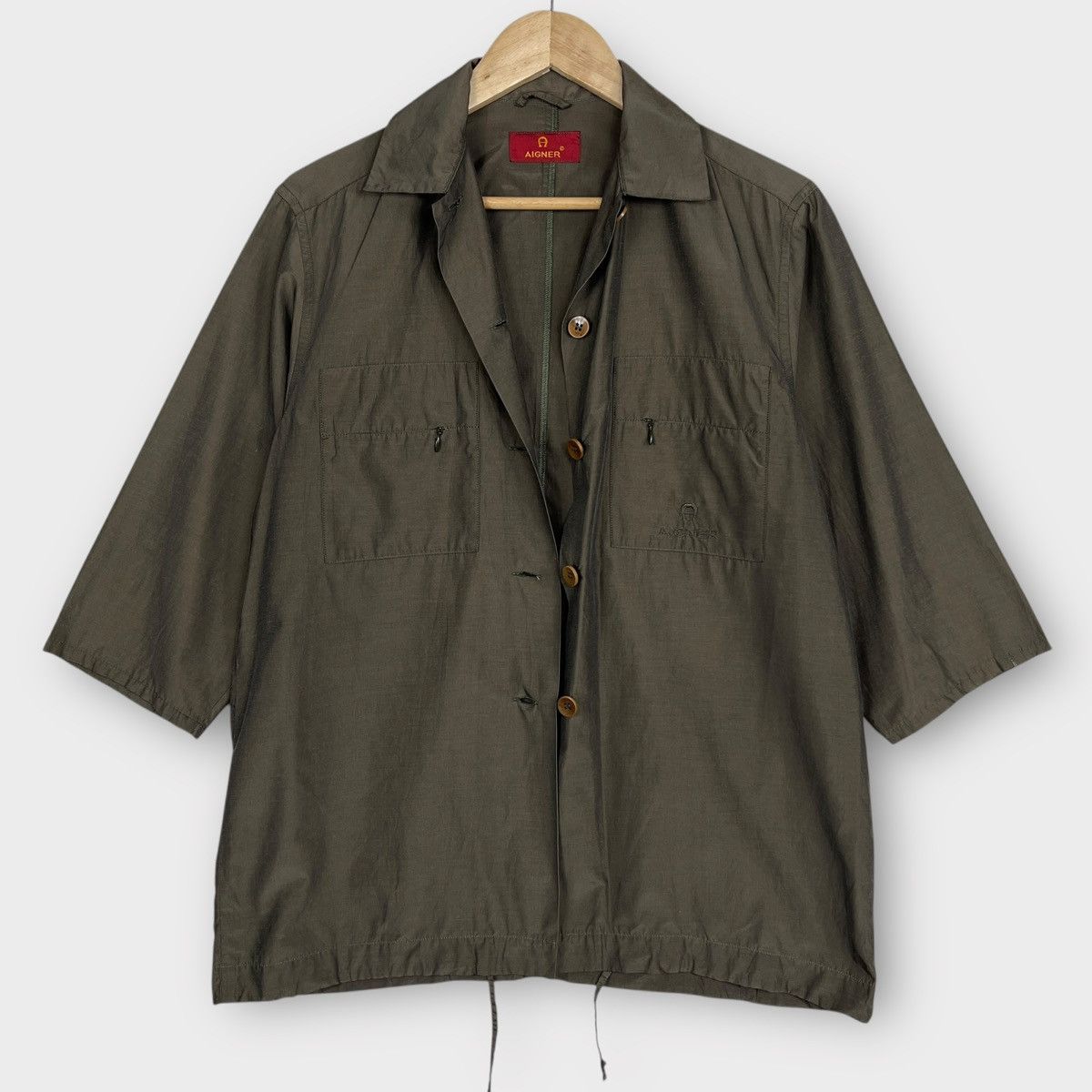 Aigner 🔥 Aigner Short Sleeve Shirt Jacket Size M / US 6-8 / IT 42-44 - 8 Thumbnail