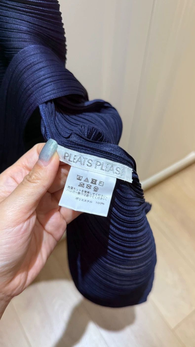 Issey Miyake Issey Miyake size:3 Navy blue pleated vest Size XS / US 0-2 / IT 36-38 - 2 Thumbnail