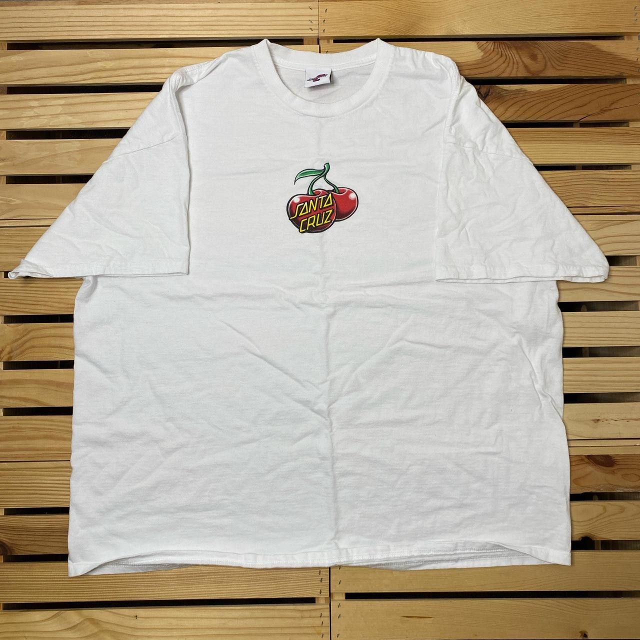 Santa Cruz Skateboards Vintage Santa Cruz Cherries White Skate Tee Size 2XL Size US XXL / EU 58 / 5 - 1 Thumbnail